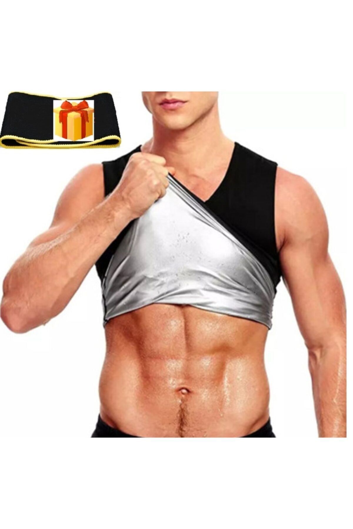 NORMBODY Kadın Erkek Unisex Orjinal Termal Sauna Eşofman Takımı (termal Kemer Hediyeli )