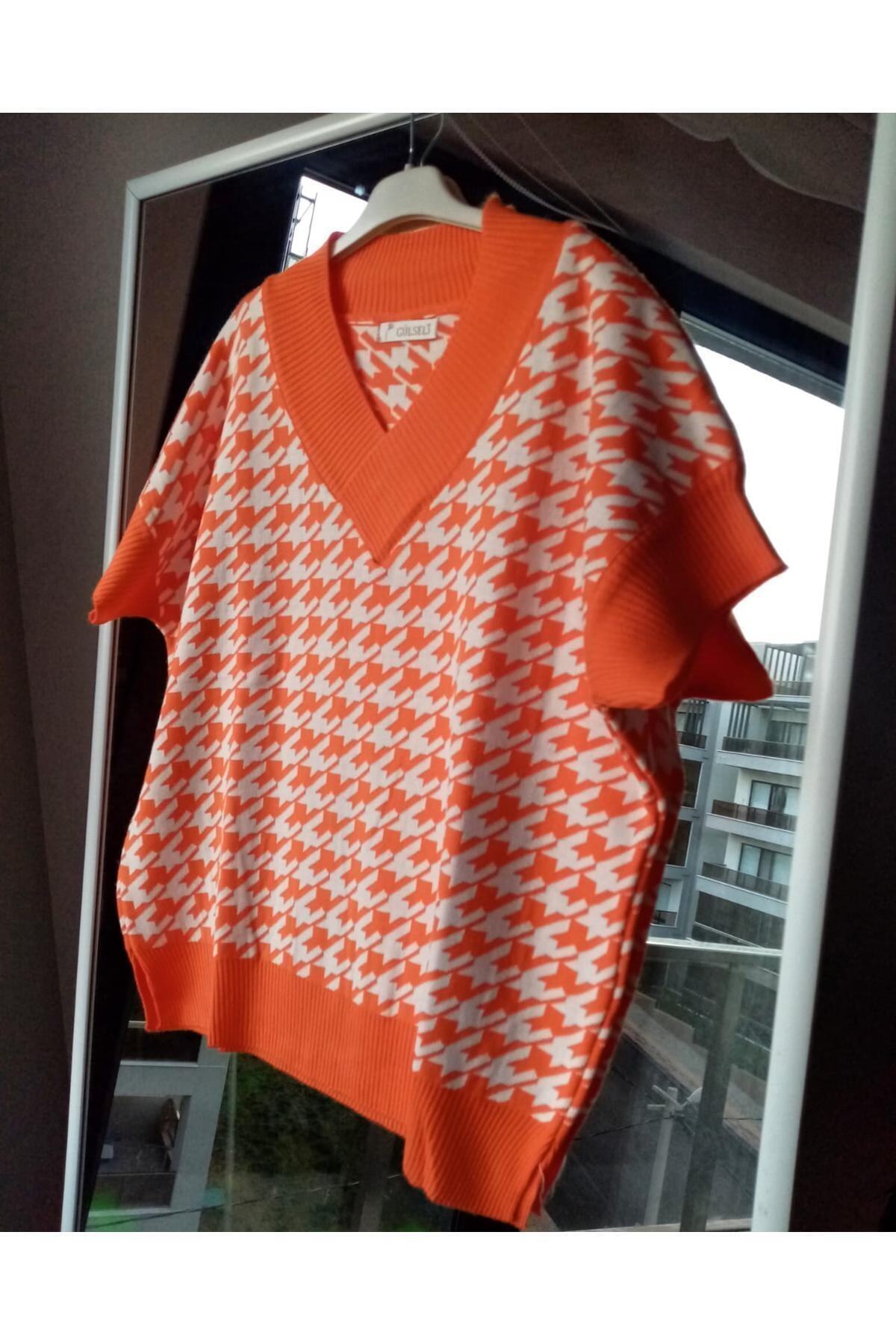 QUESHMA Turuncu Süveter