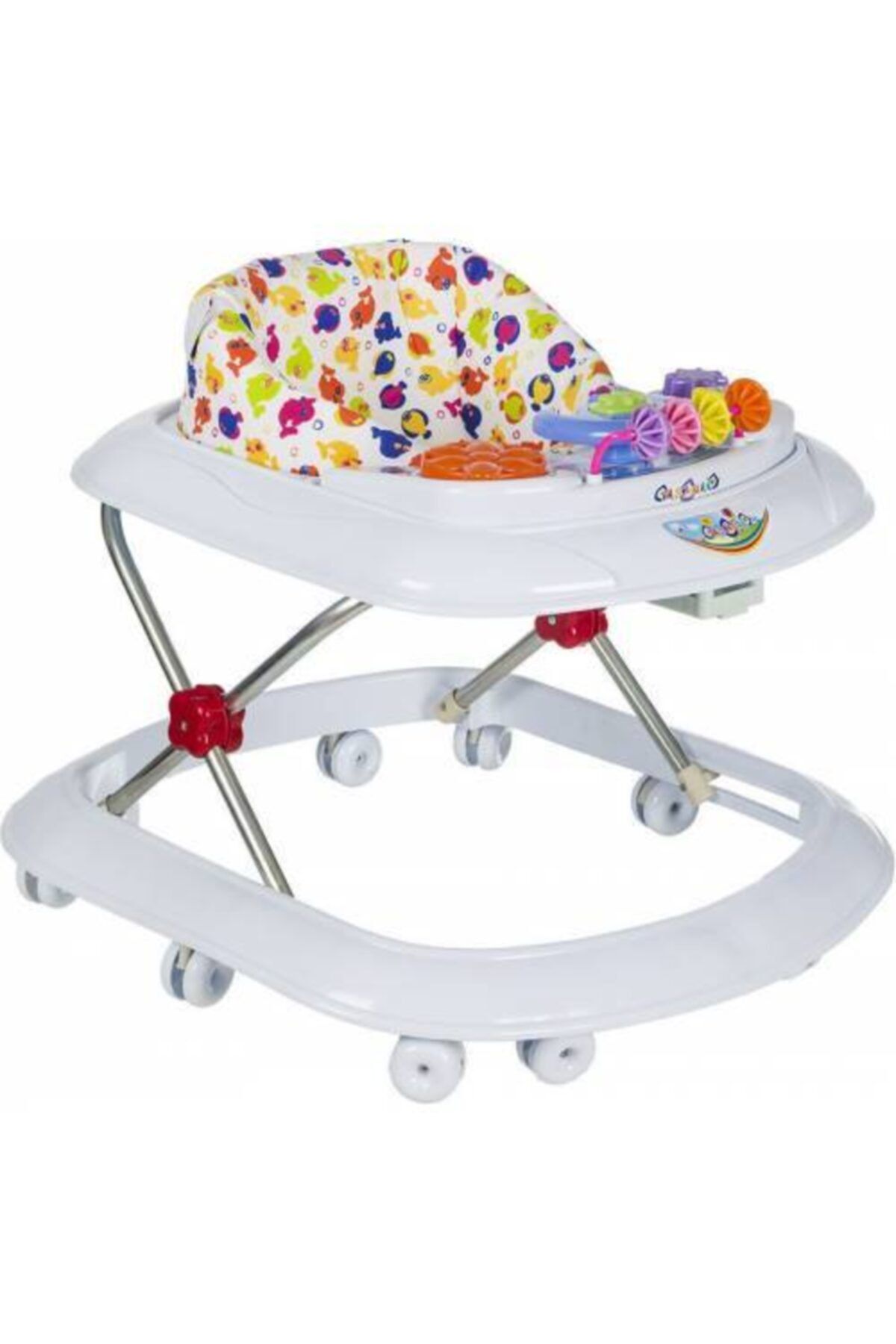 4KİDS Yogh Bebek Müzikli Yürüteç Dido Müzikli Bebek Yürüteç Örümcek Beyaz