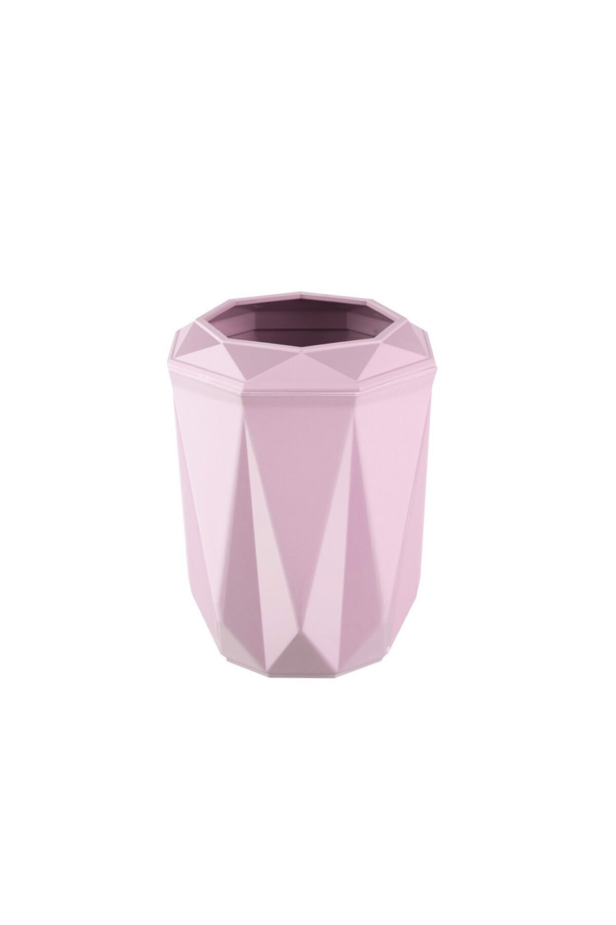 megfast Pembe Plastik Dekoratif Prizma Diş Fırçalık Vanity Diş Fırçalık