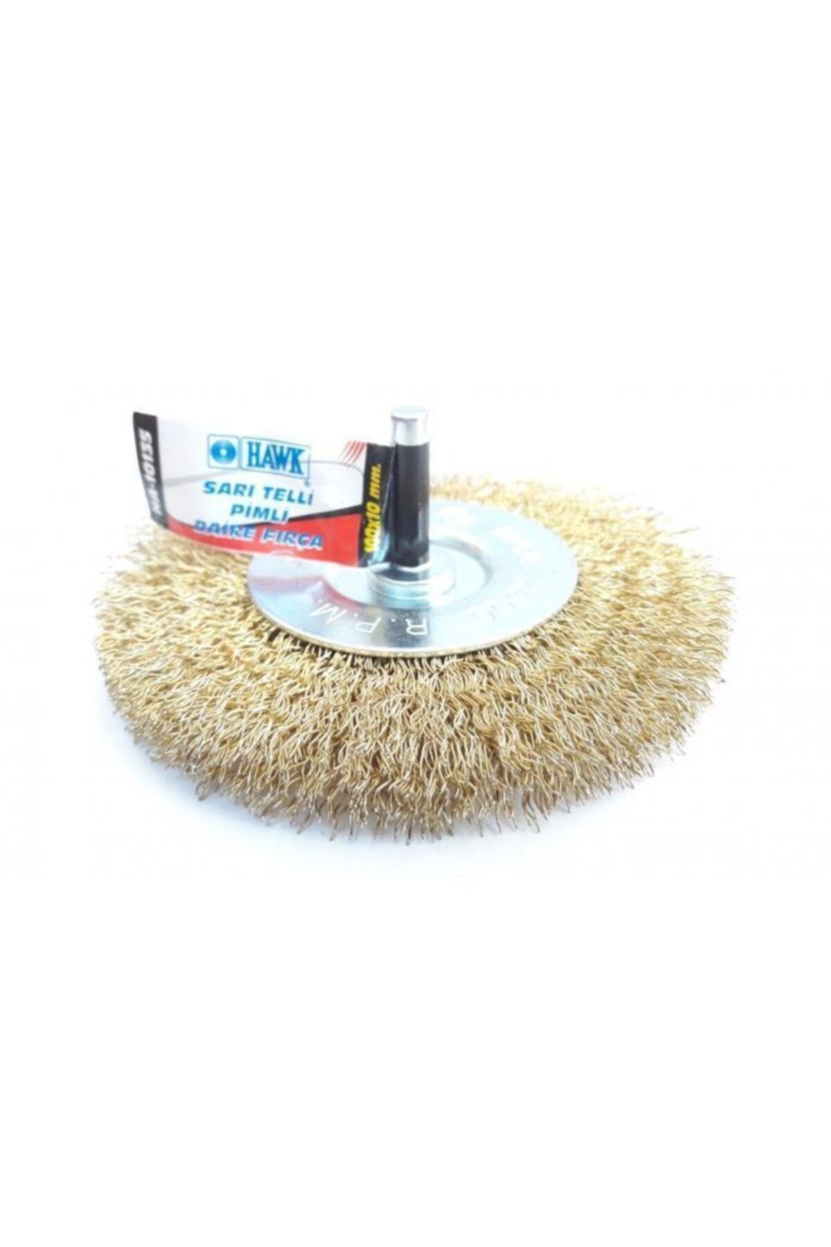 HAWK Ha10135 Pimli Sarı Tel Daire Fırça 100x10 Mm