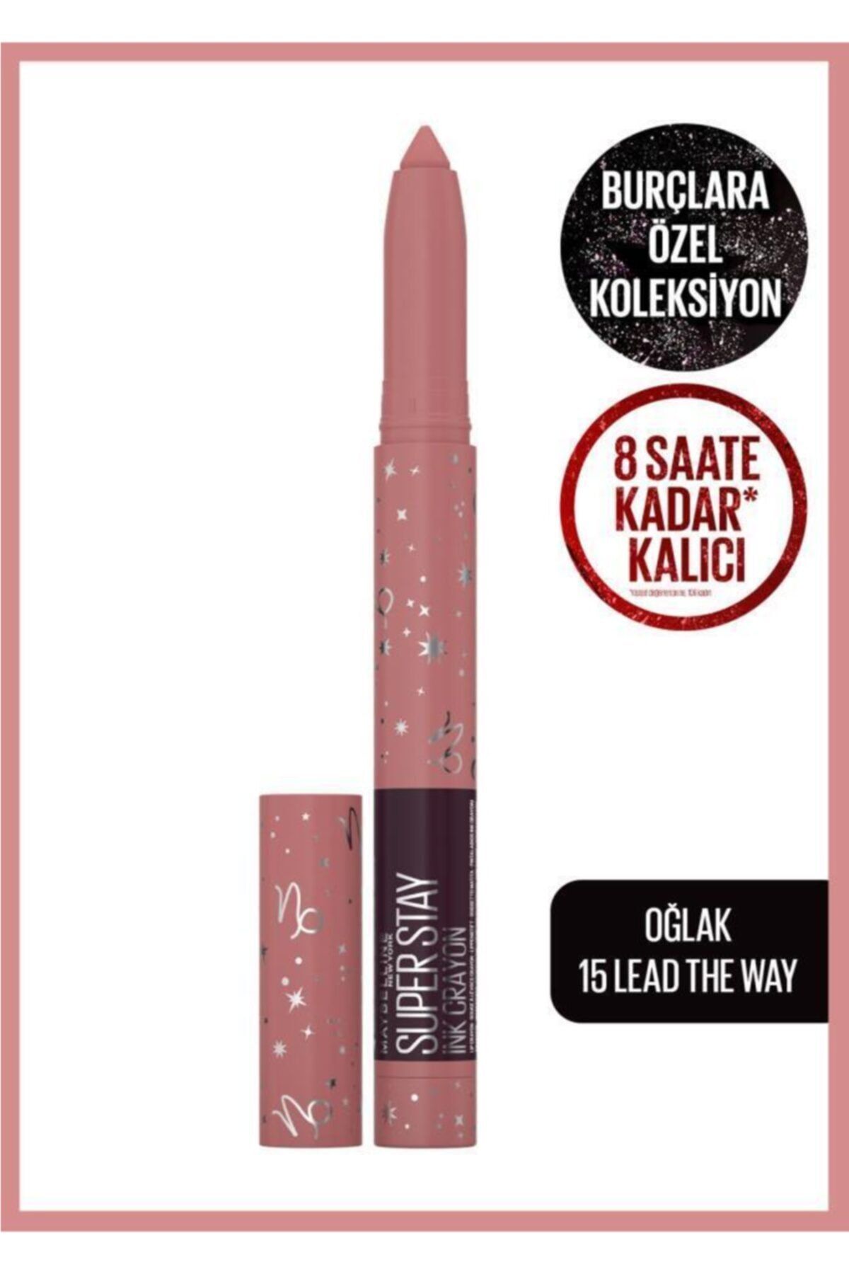 Maybelline New York Super Stay Ink Crayon Kalem Mat Ruj Zodiac Serisi - 15 Lead The Way (oğlak)