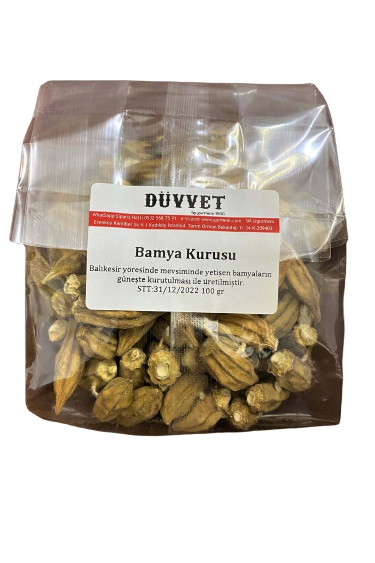 düvvet Bamya Kurusu 100 Gr