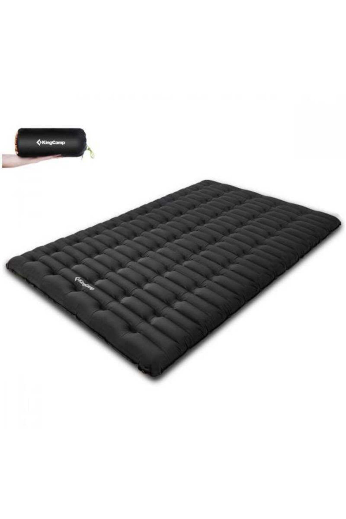 KINGCAMP Super Comfort Double Çift Kişilik Şişme Yatak Siyah