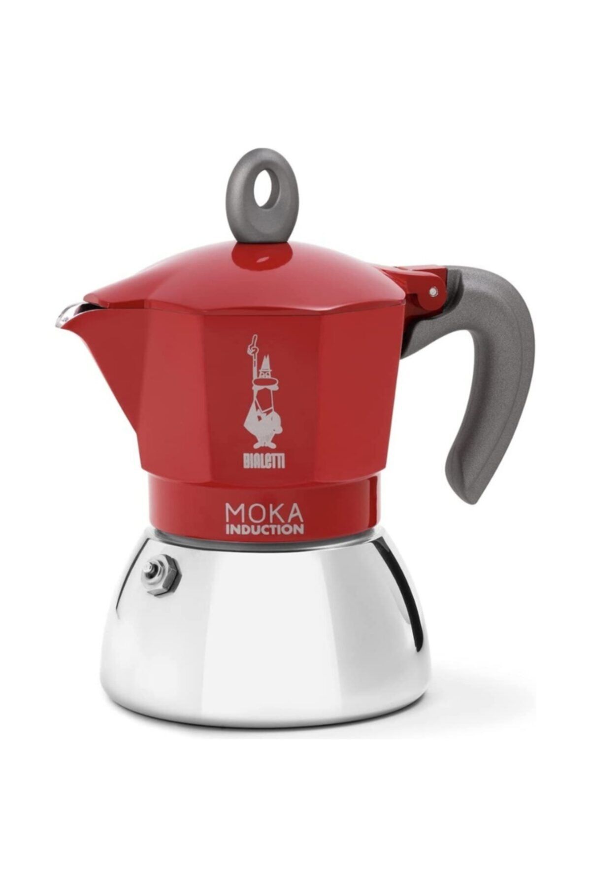 Bialetti Indüksiyon Mokapot Kırmızı 4 Cup
