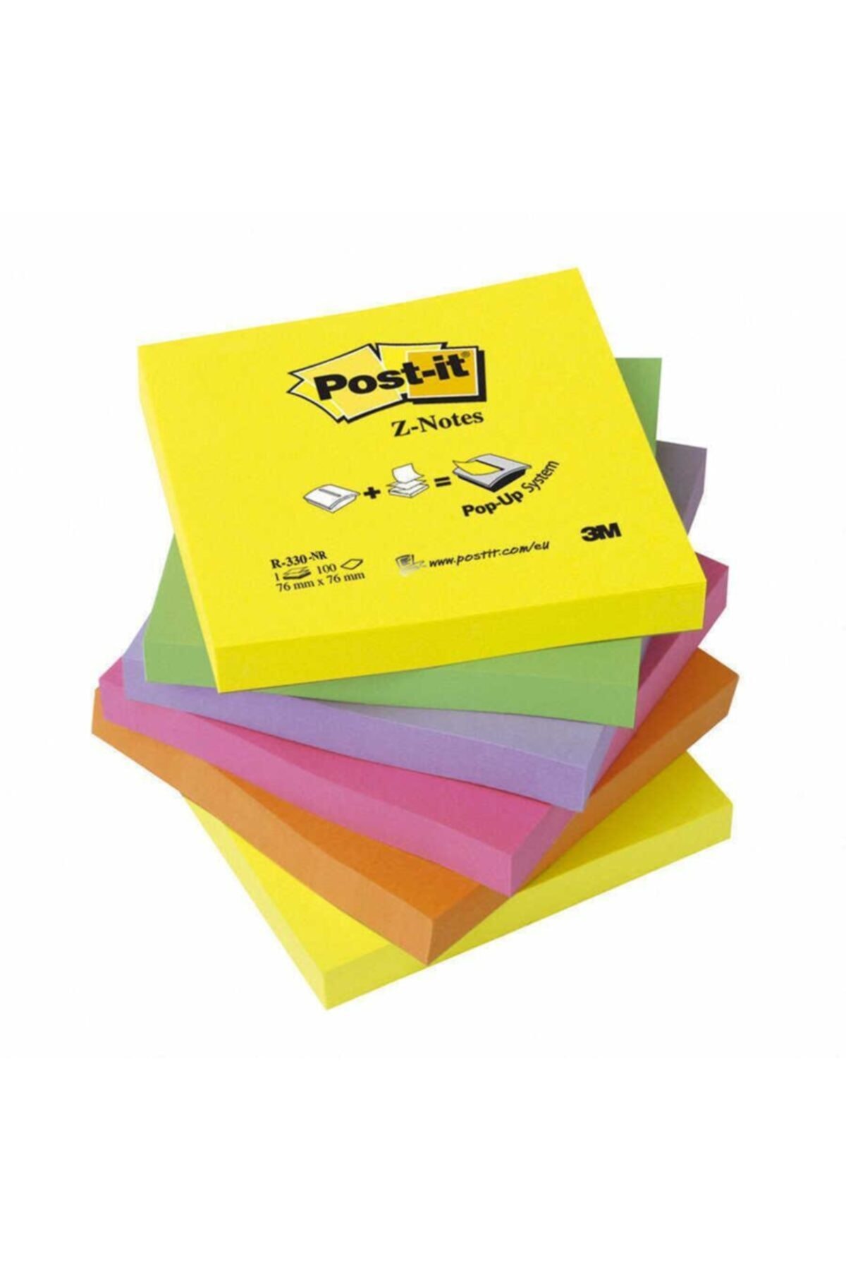 Gıpta Stıckn Yapışkanlı Not Kağıdı 76x76 288 Li Mıx Std 2001