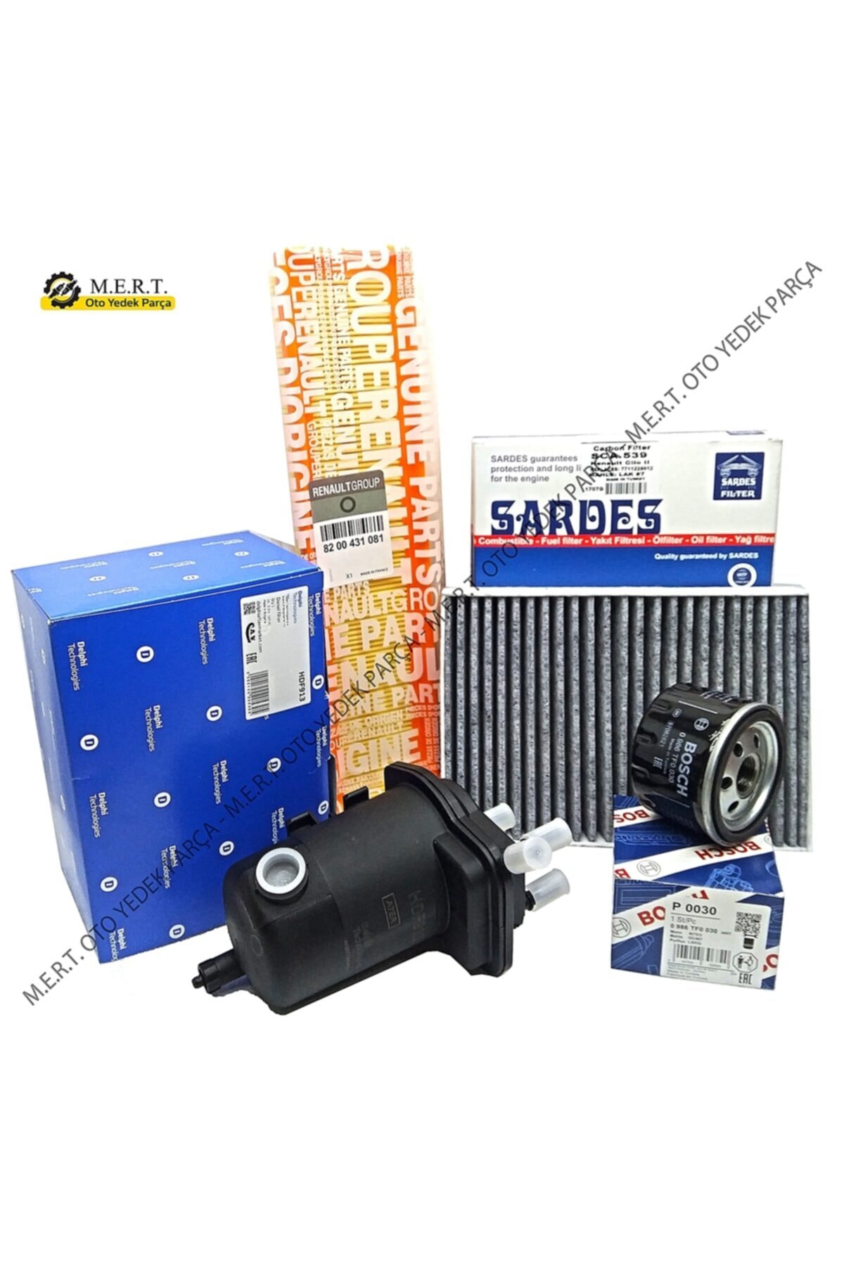 DELPHİ Renault Clio 2 1.5 Dci Dizel Uyumlu Filtre Bakım Seti