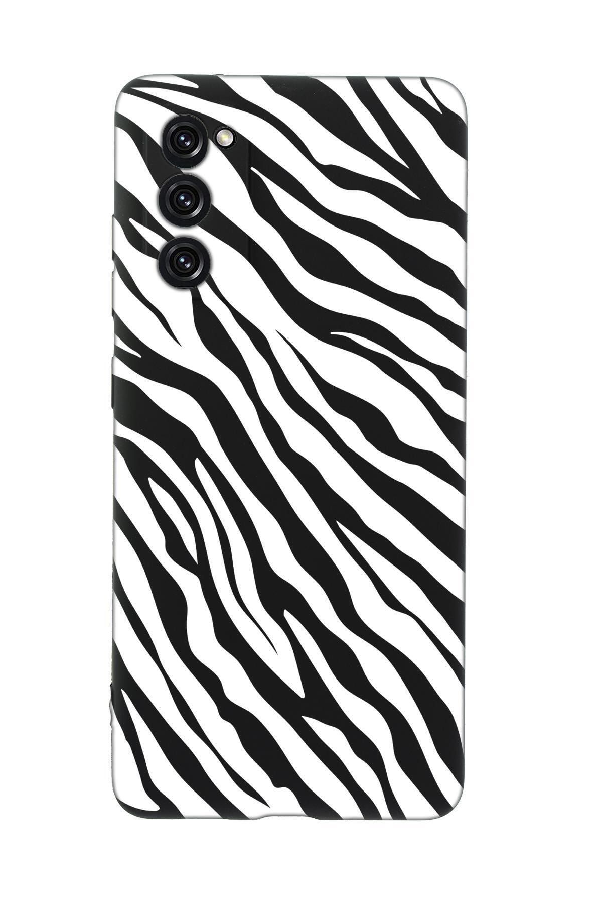 mooodcase Samsung S20fe Zebra Pattern Premium Silikonlu Telefon Kılıfı