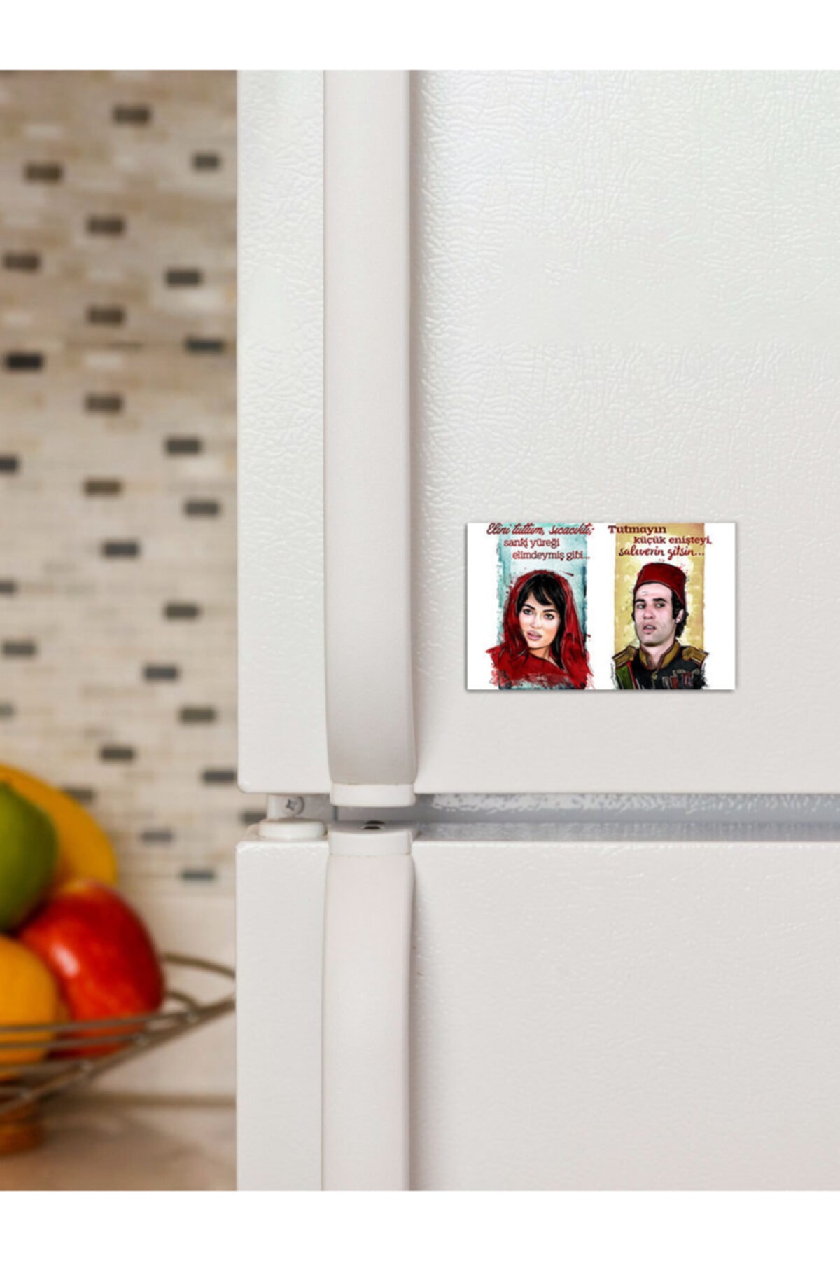 Panorama Ajans Yeşil Çam Kemal Sunal Türkan Şoray Süs Dekor 6x9cm Magnet