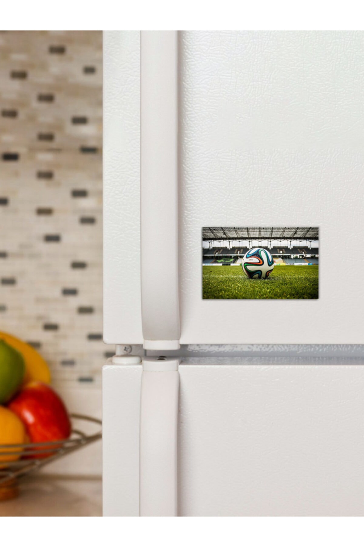 Panorama Ajans Futbol Topu Fotograf Süs Dekor 6x9cm Magnet