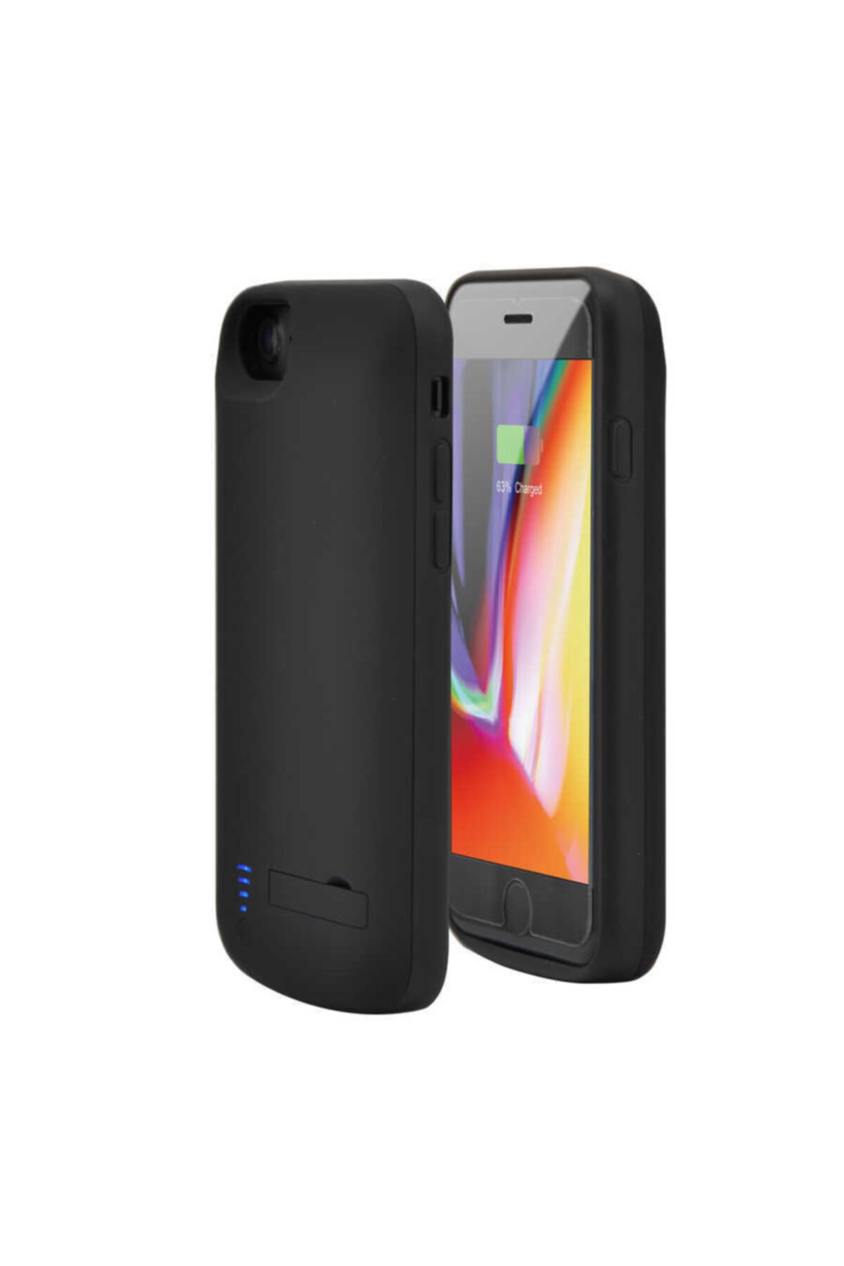 Lyon Tech Apple Iphone 8 5500 Mah Power Bank Şarjlı Kılıf Siyah