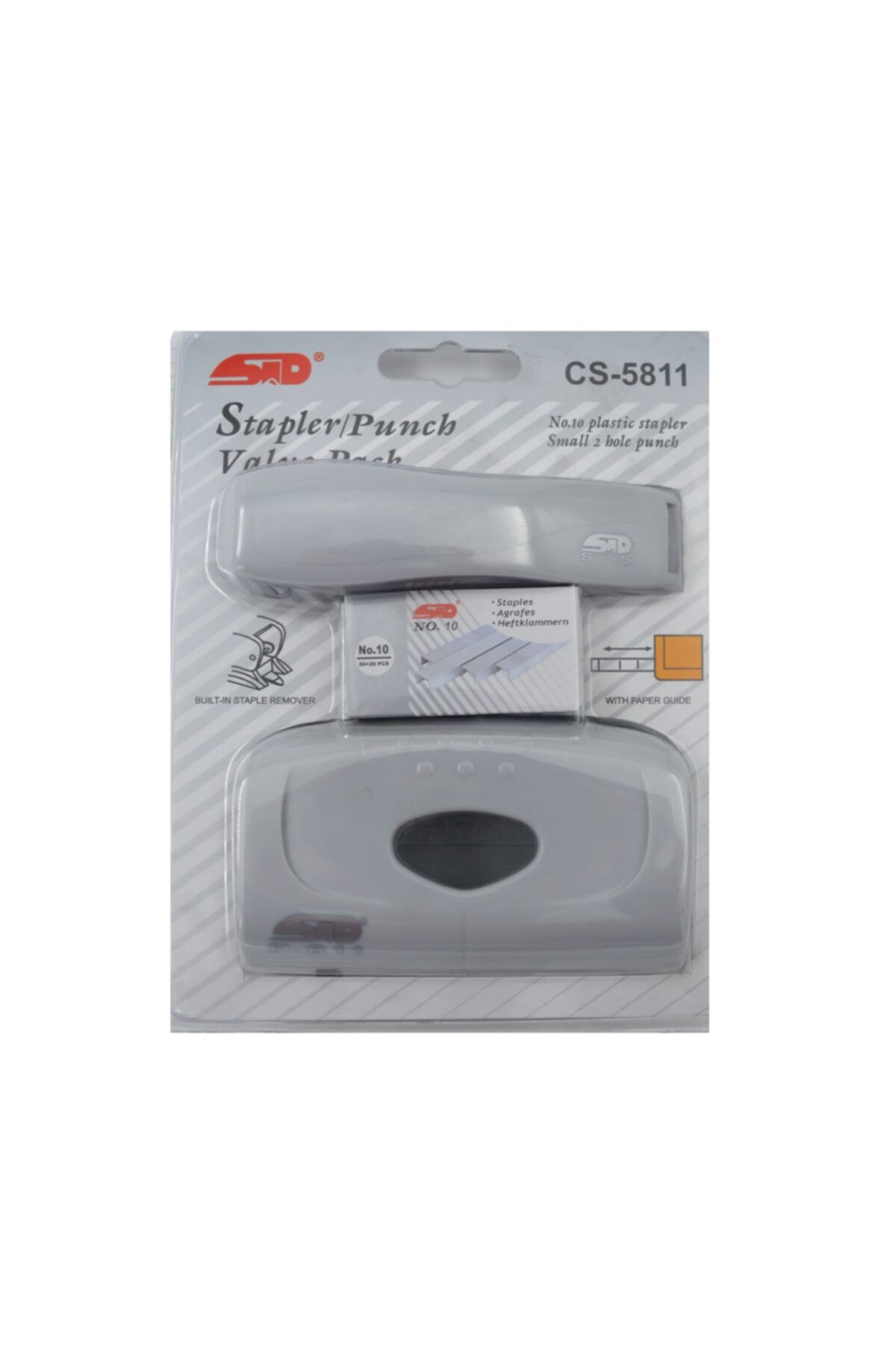 Std Delgeç P-811+zımba Makinası S-5+no:10 Zımba Teli 1000 Adet Set Cs5811