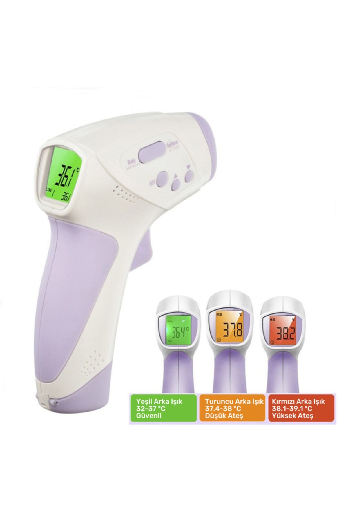 Nettech Ateş Ölçer Non-contact Ht-668 Temassız Termometre