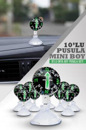 Araç Içi Vantuzlu 10'lu Siyah Orta Boy Pusula Seti Orta Boy Pusula Image 0