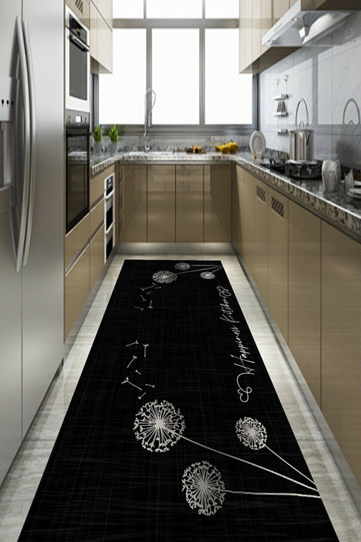 Arrosa Home Karahindiba Desenli Mutfak Halısı