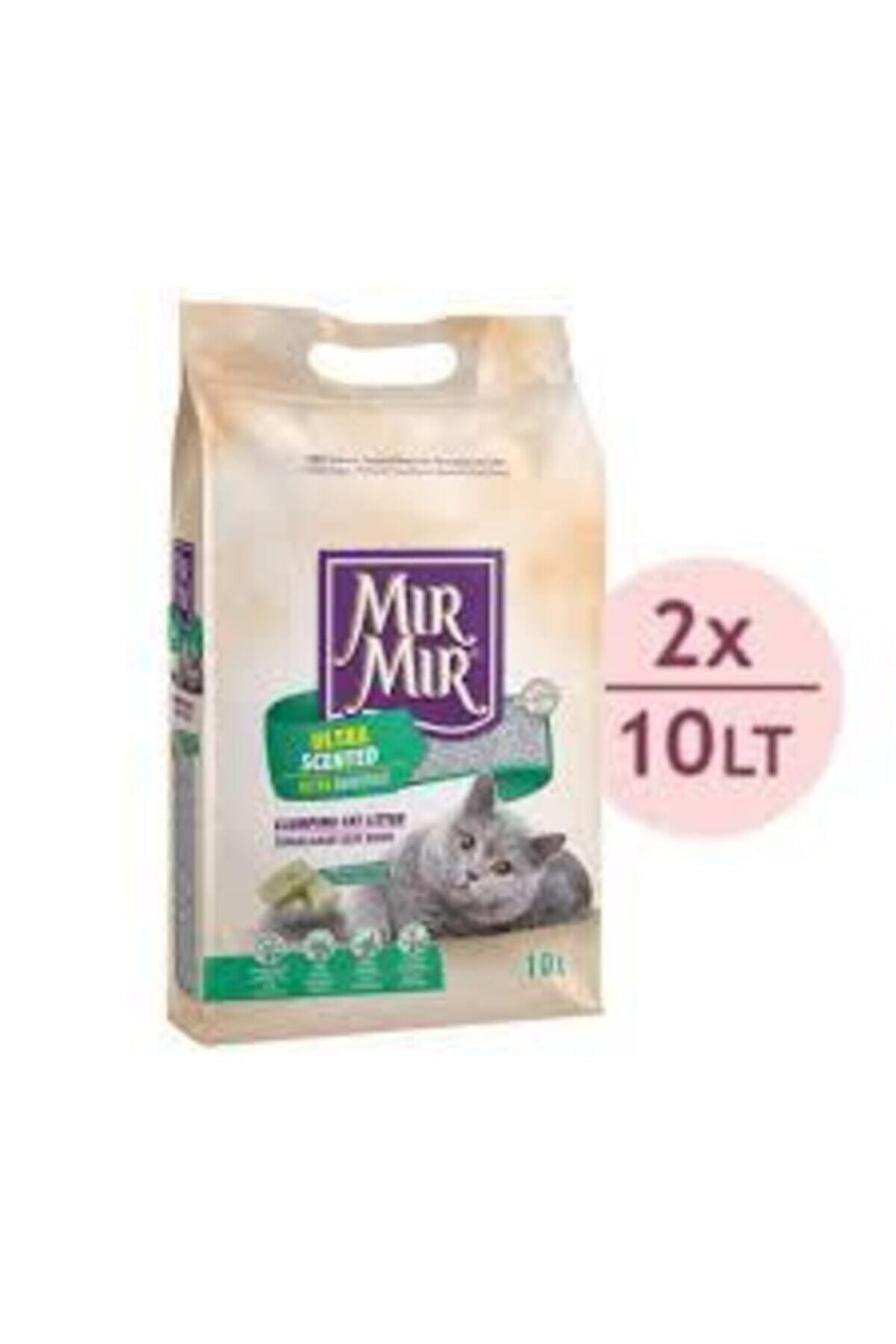 Mır Mır Mırmır Ultra Parfümlü Topaklanan Kedi Kumu 2 X 10 Lt
