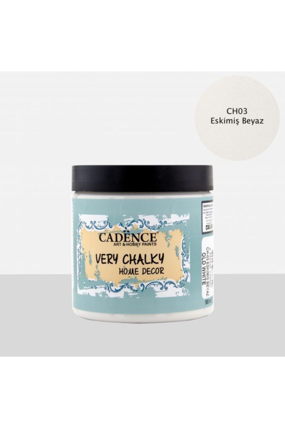 Cadence Very Chalky Home Decor Mobilya Boyası 500 ml. 03 Eskimiş Beyaz