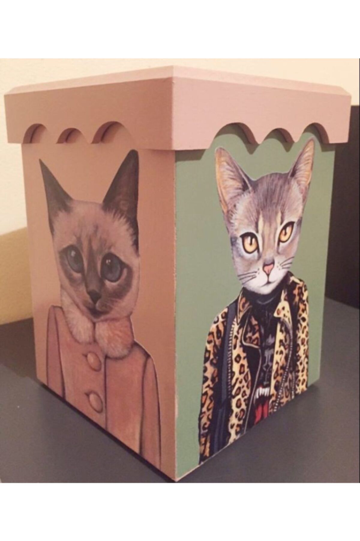 kara kedi sanat hobi Kedili Tasarım Kutu