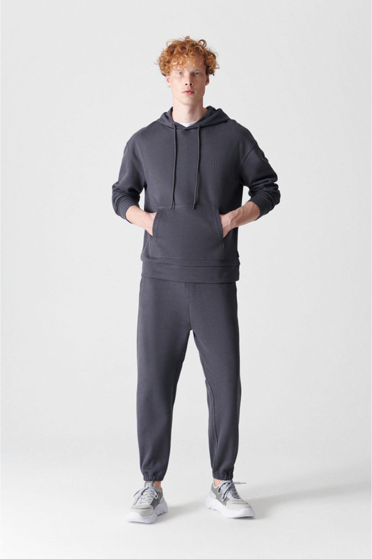 Avva Erkek Antrasit Düz Jogging Eşofman Altı A12y3410