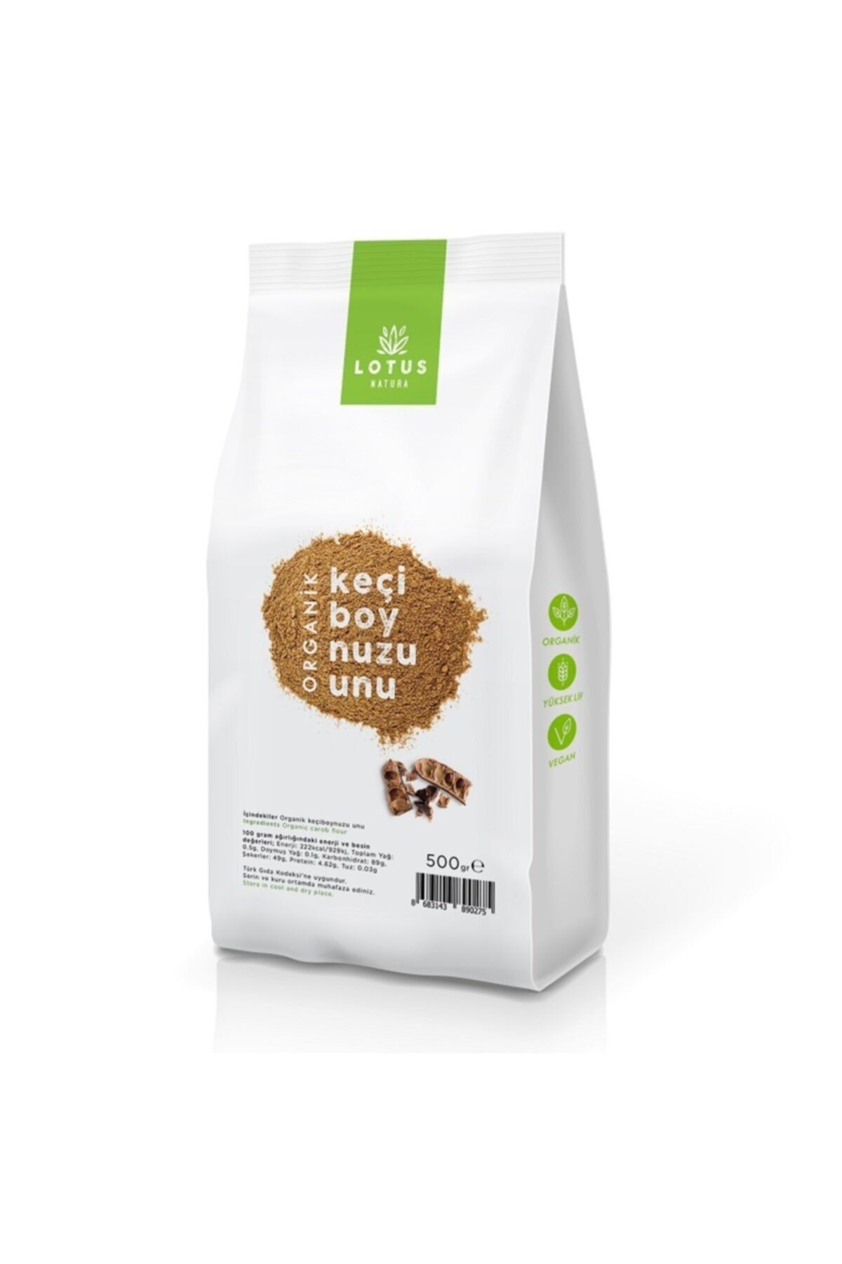 Lotus Natura Organik Keçiboynuzu Unu 500gr