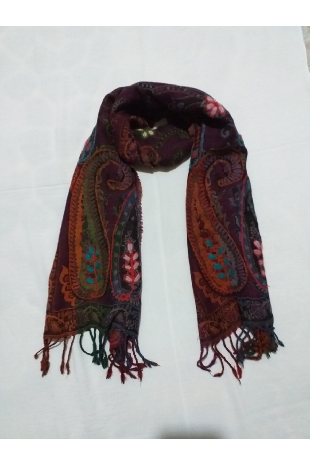 Suvel İpek Yıkanmış Otantik Yün Atkı