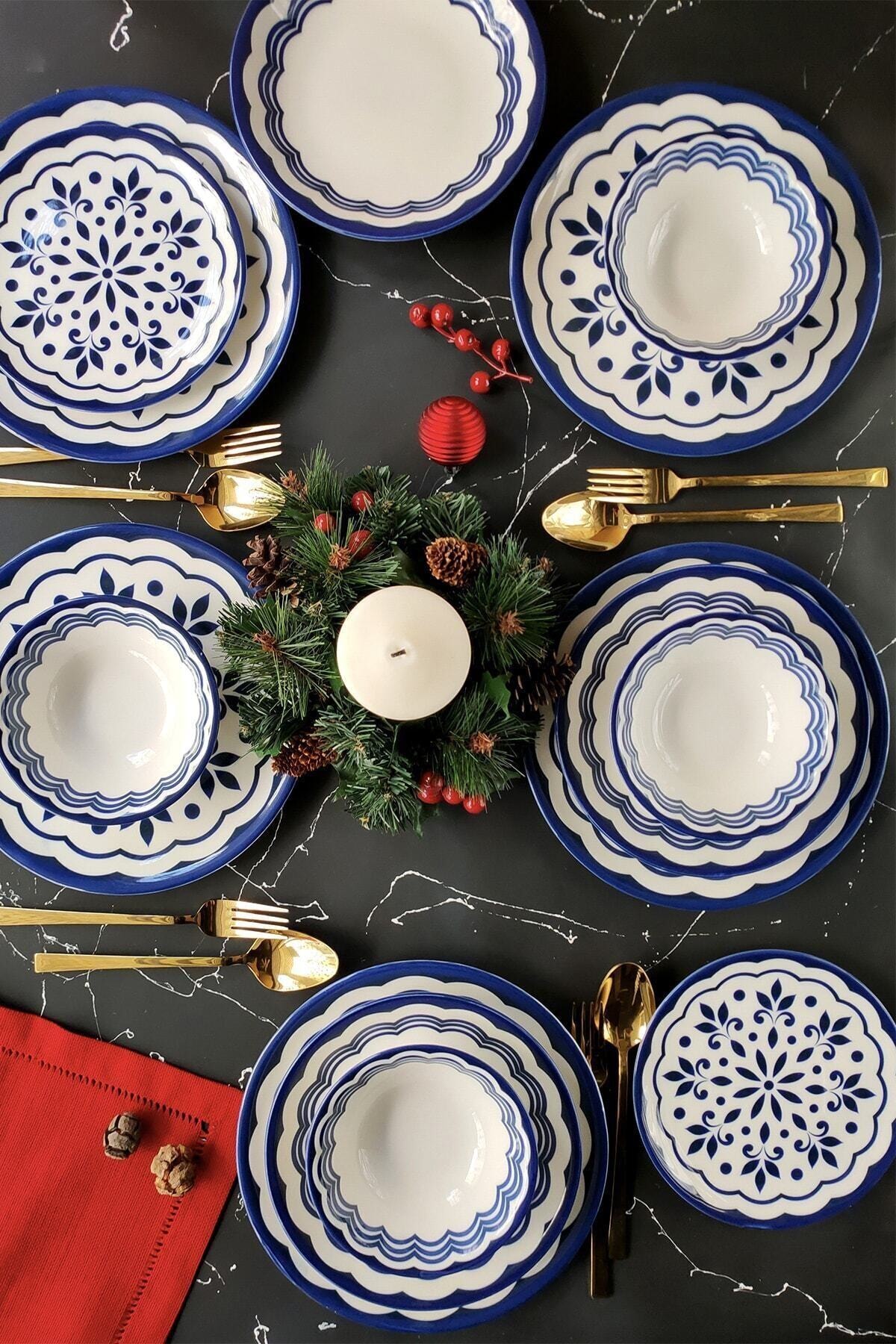 Boss Porselen 24 Parça Yemek Takımı Ayasofya