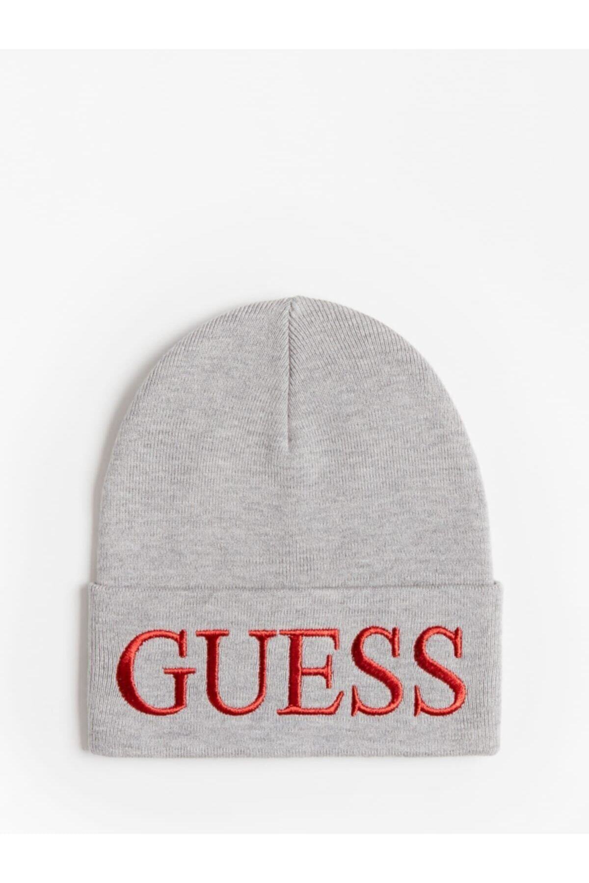 Guess Gri Kadın Şapka