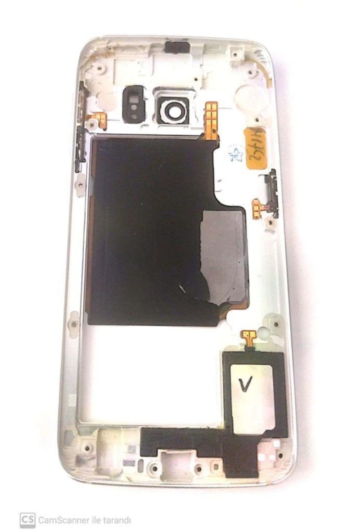 AksesuarAdası Samsung Galaxy S6 Edge Dolu Kasa Beyaz