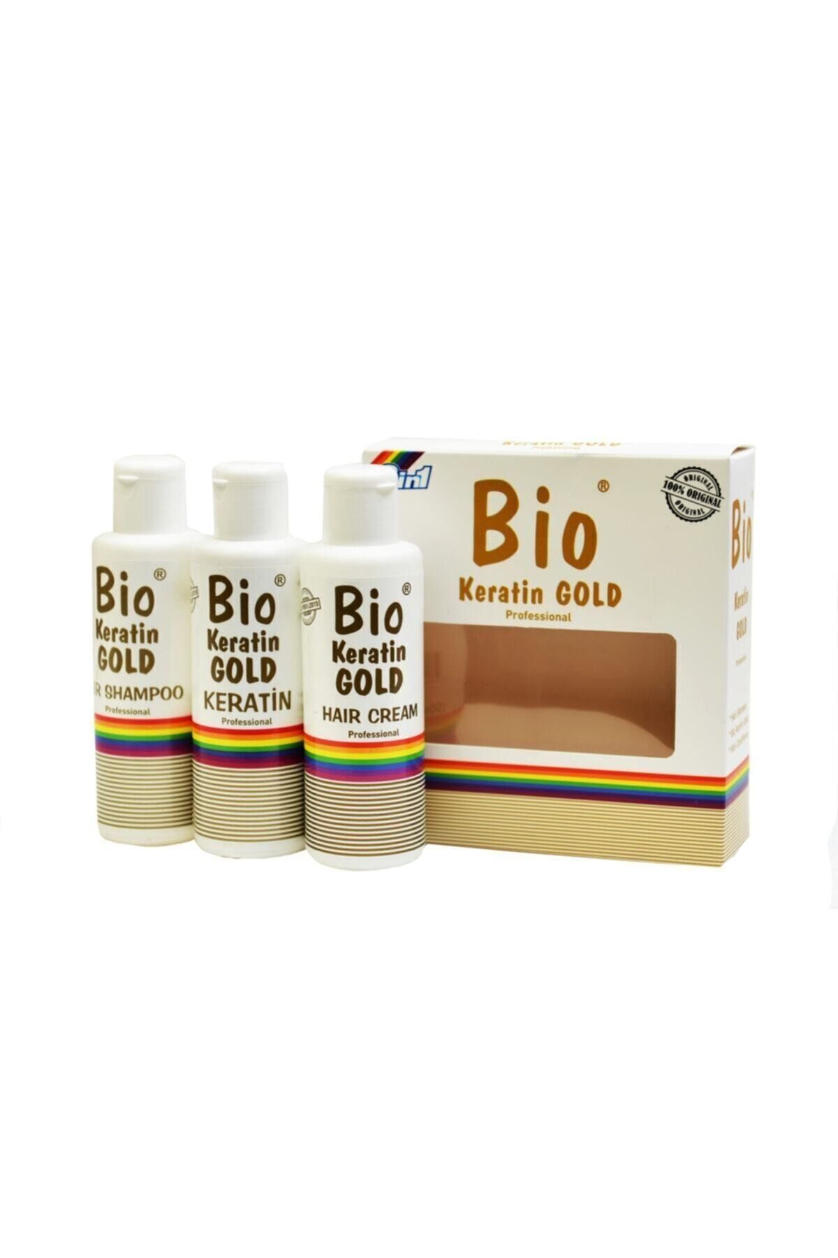 Bio Keratin Gold Brezilya Fönü Keratini Mini 3'lü Set 150 ml.