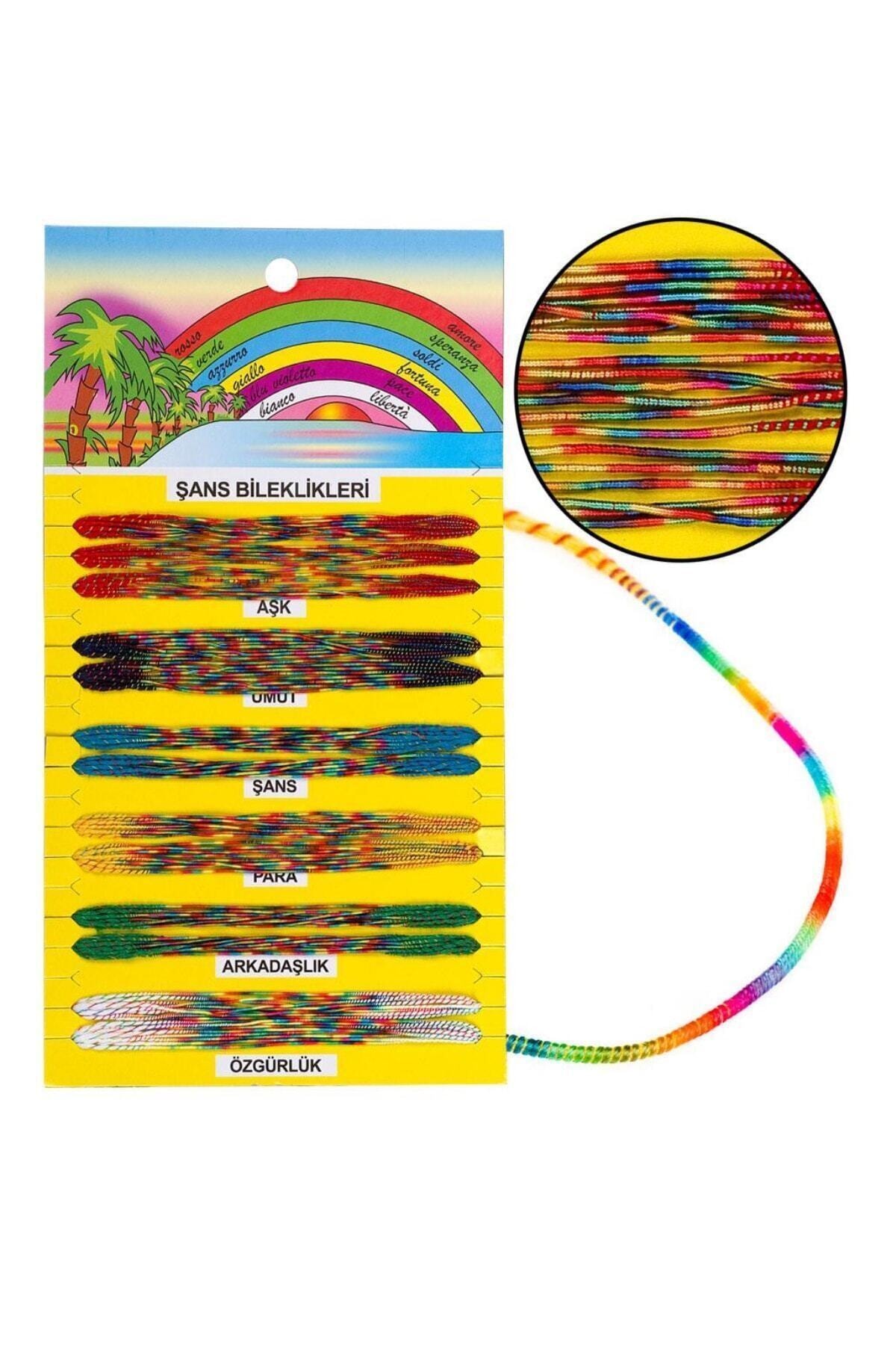 FREE Şans Bilekliği Ip Bileklik 100 Adet