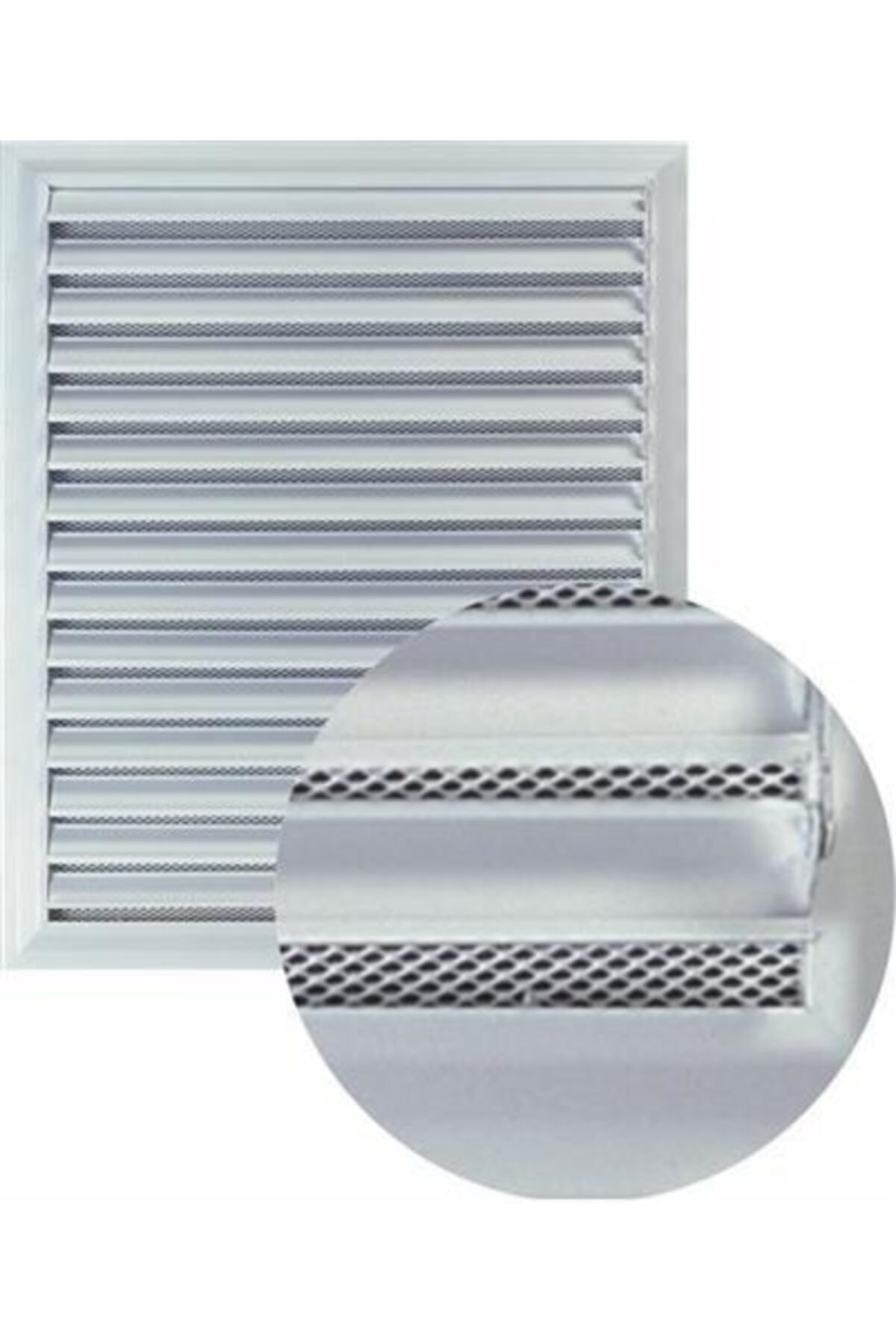 AKSMAR Aluminyum Menfez Beyaz Boyalı 30x30 Cm