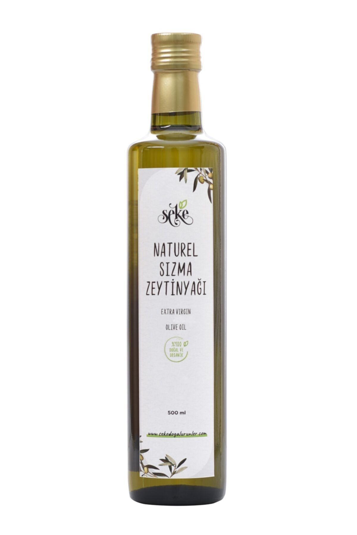 SEKE Doğal Naturel Sızma Olgun Hasat Zeytinyağı 500 ml Cam Şişe