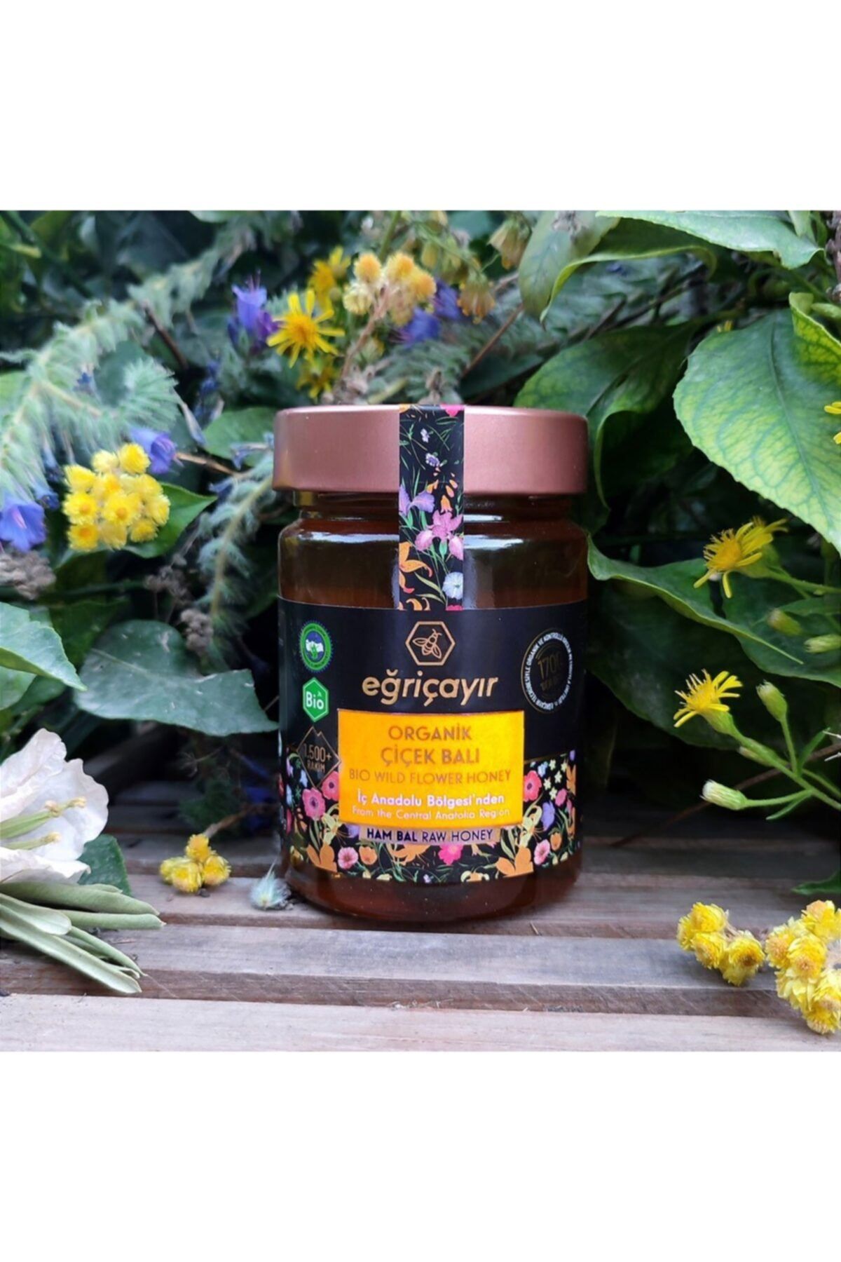 Eğriçayır Organik Çiçek Balı (İç Anadolu) 450g
