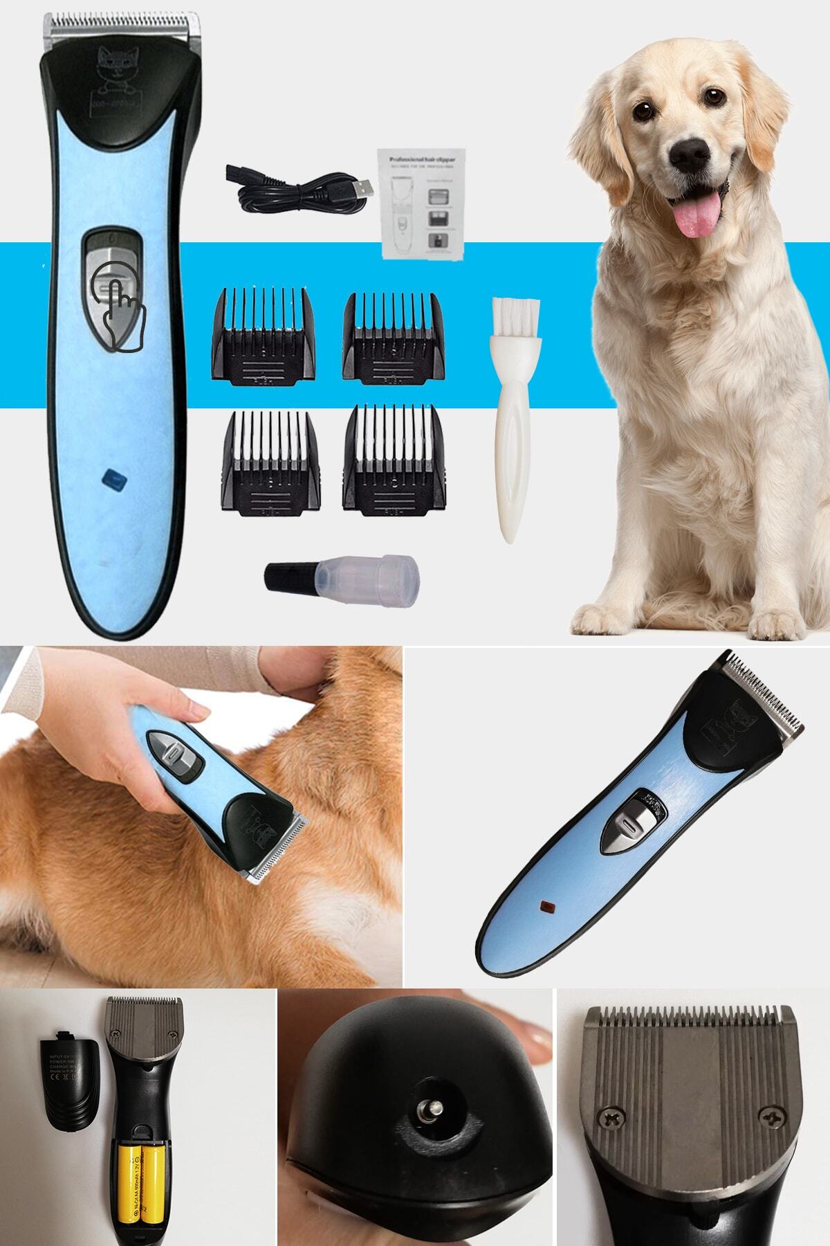 xolo Kablosuz Kedi Köpek Tıraş Makinesi 4 Taraklı Ayarlanabilir Uçlu Xl6620