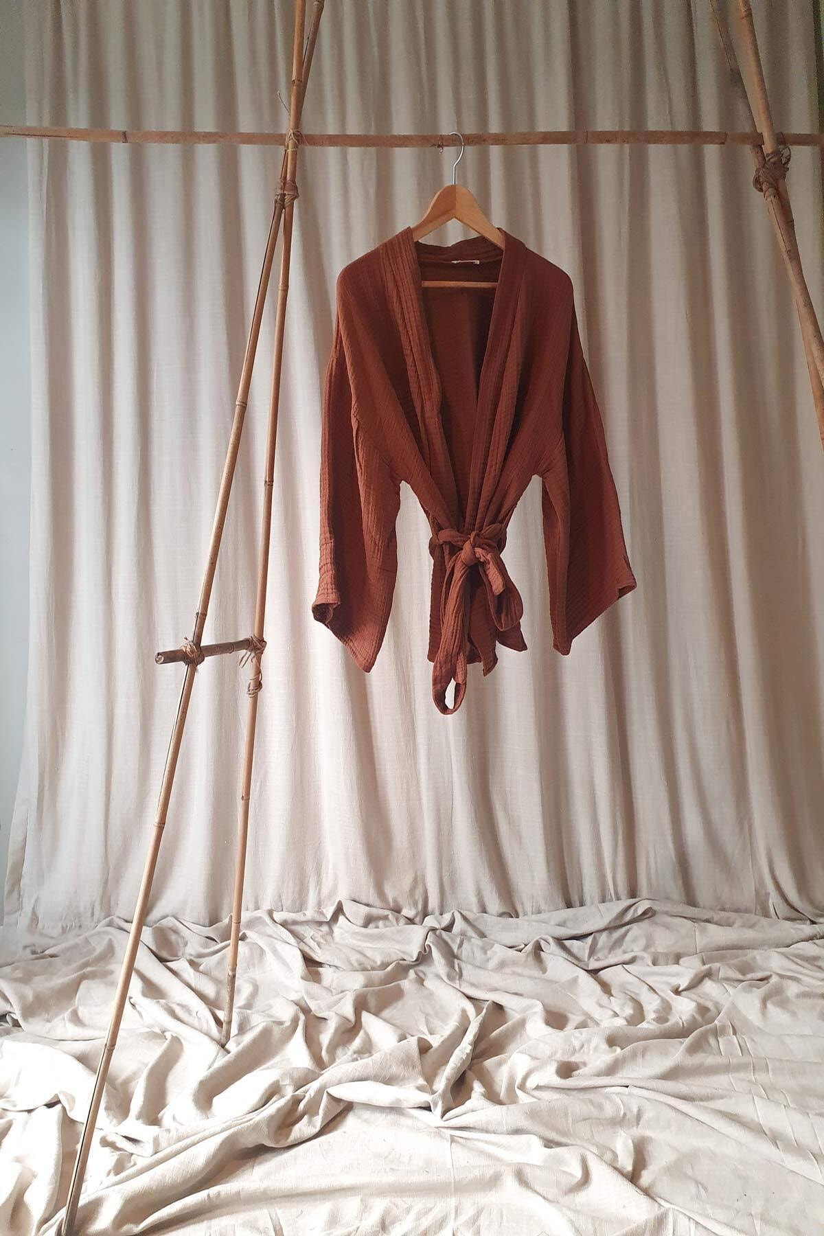 Karma Design Project Aura Kahverengi Kimono Ceket
