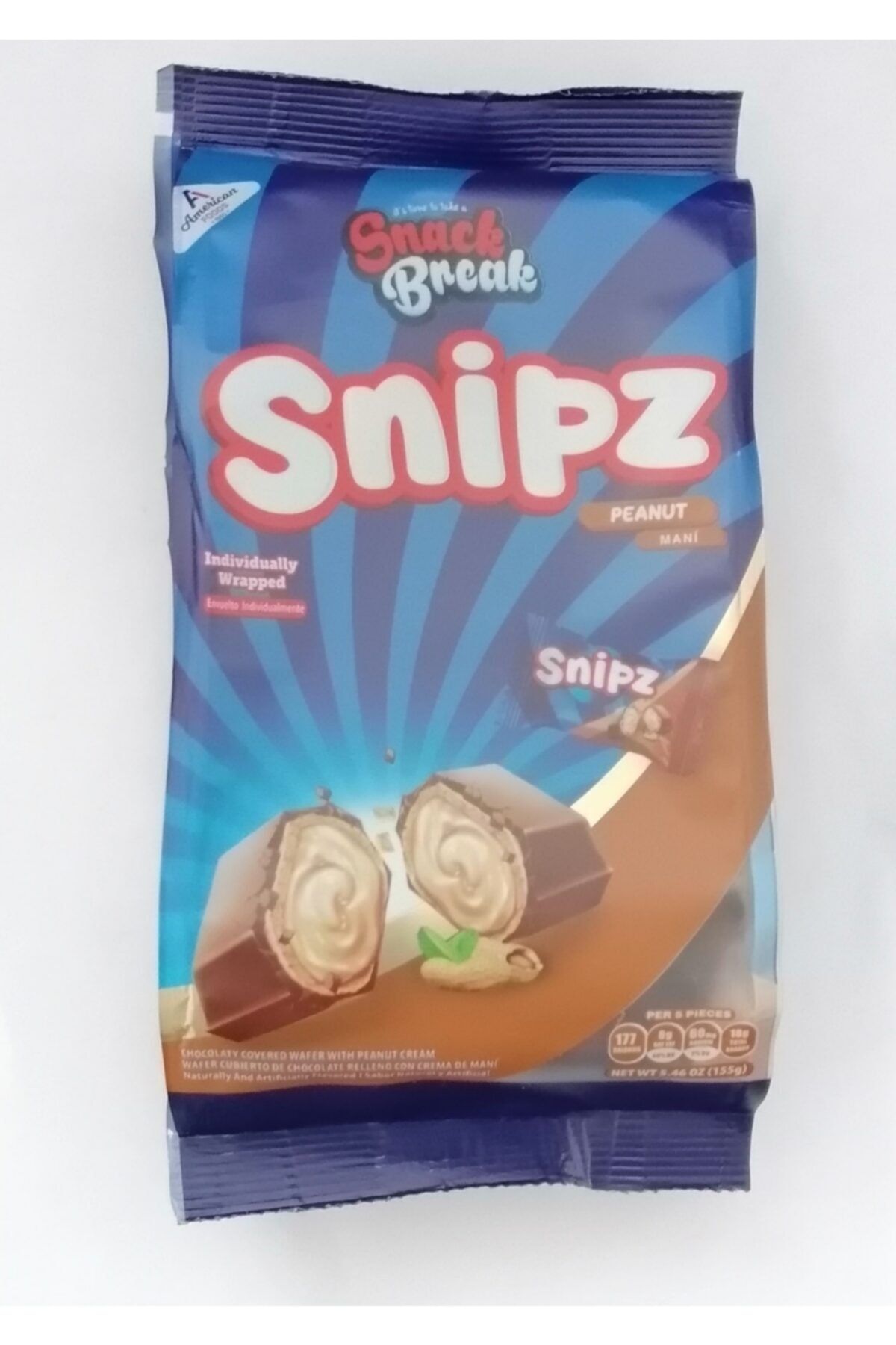 AMERICAN FOOD American Foods Sb Snipz Yerfıstıklı Mini Gofret