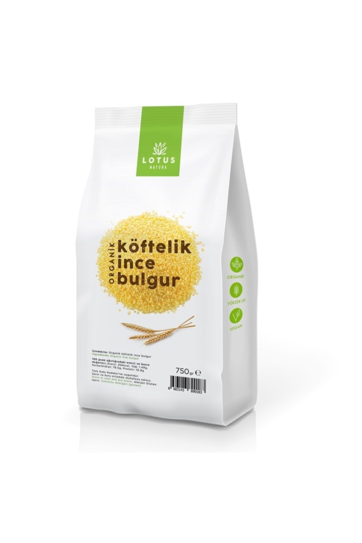 Lotus Natura Organik Köftelik Ince Bulgur 750gr