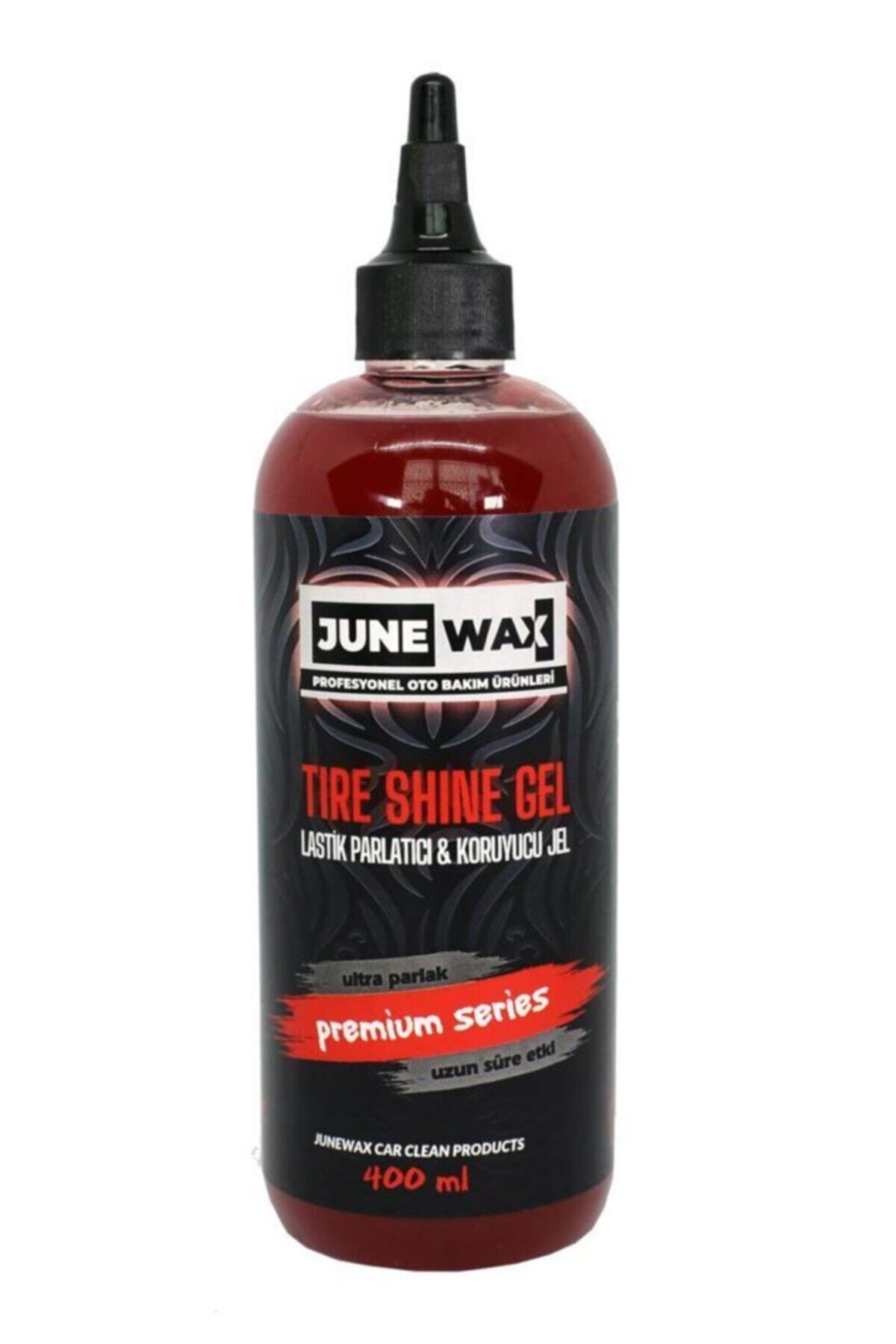 JUNE WAX 4 Adet Lastik Parlatıcı Ve Koruyucu Jel 400ml Ultra Parlak Ve Uzun Süre Etki