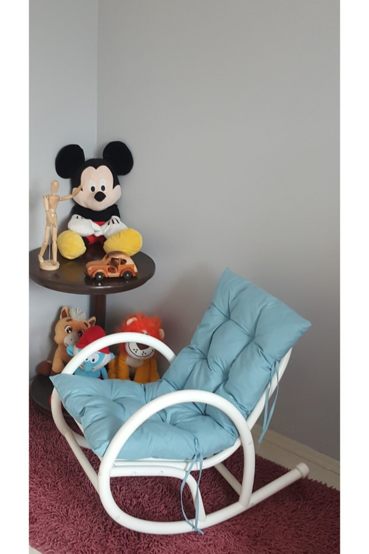 Kuzey Garden Çocuk Minderli Sallanan Sandalye Tv Koltuğu Keyif Sandalyesi