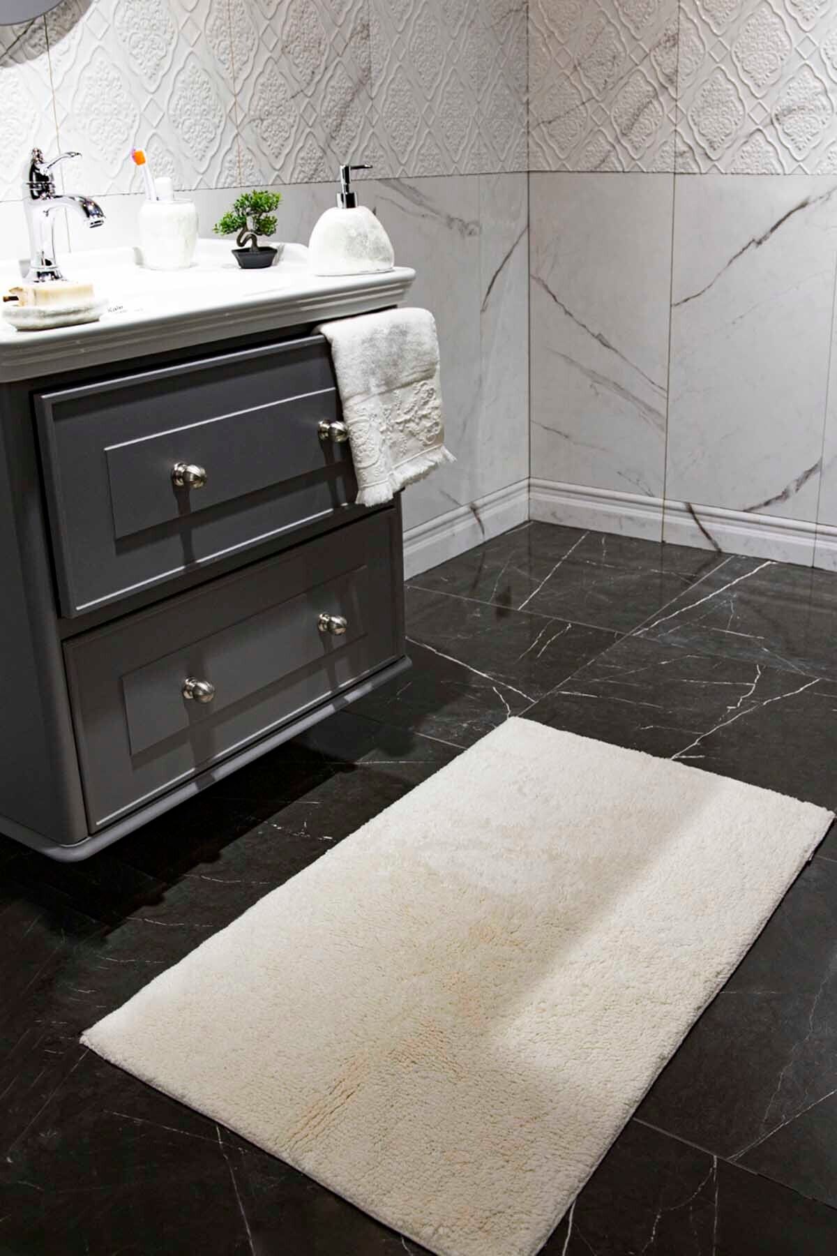 İrya Plain Banyo Paspası Krem 60x100
