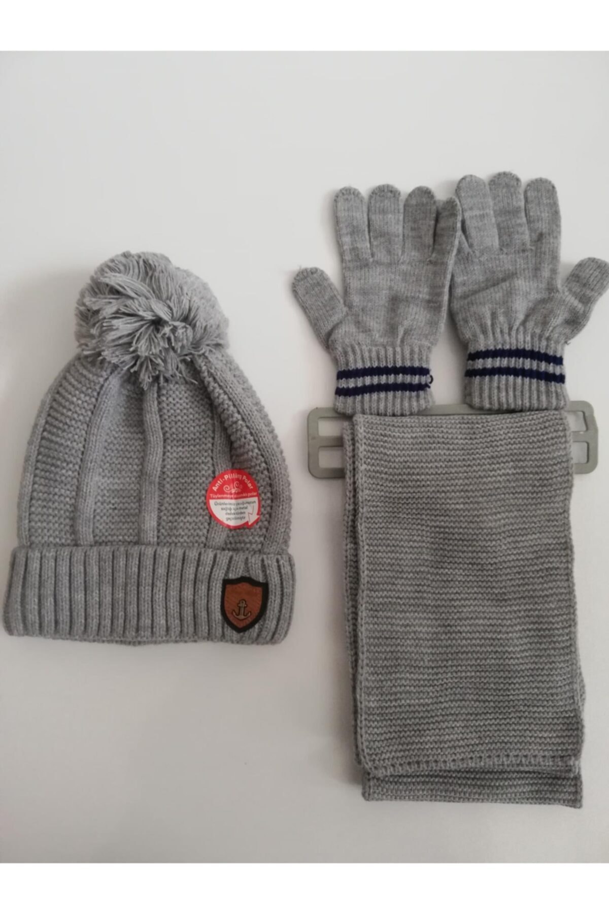 Kitti Erkek Garson Atkı Bere Eldiven Üçlü Takım K2180-07