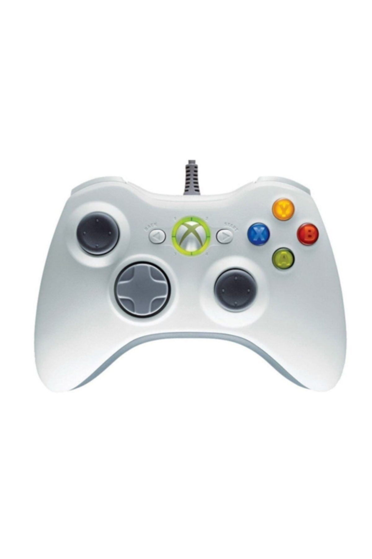 comse Microsoft Xbox 360 Gamepad Joystick Oyun Kolu Kablolu Pc Uyumlu Beyaz