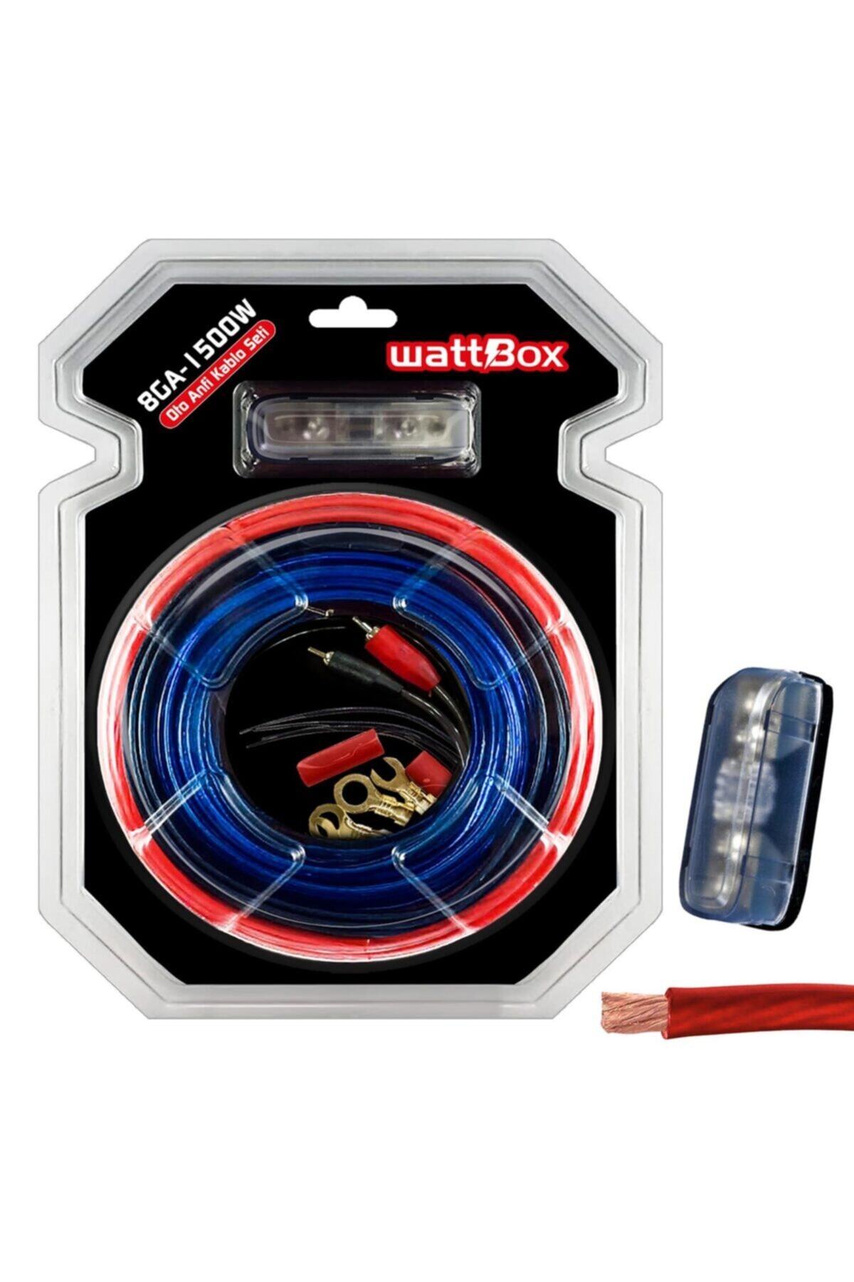 cable cable Oto Anfi Kablo Seti Full 8ga 1500w Vakumlu Wattbox