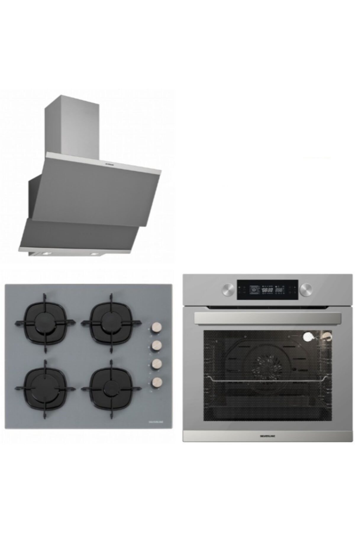 Silverline Sılverlıne Ankastre Set (bo6505s01-cs5335s01-3420 Classy Gri 60 Cm)