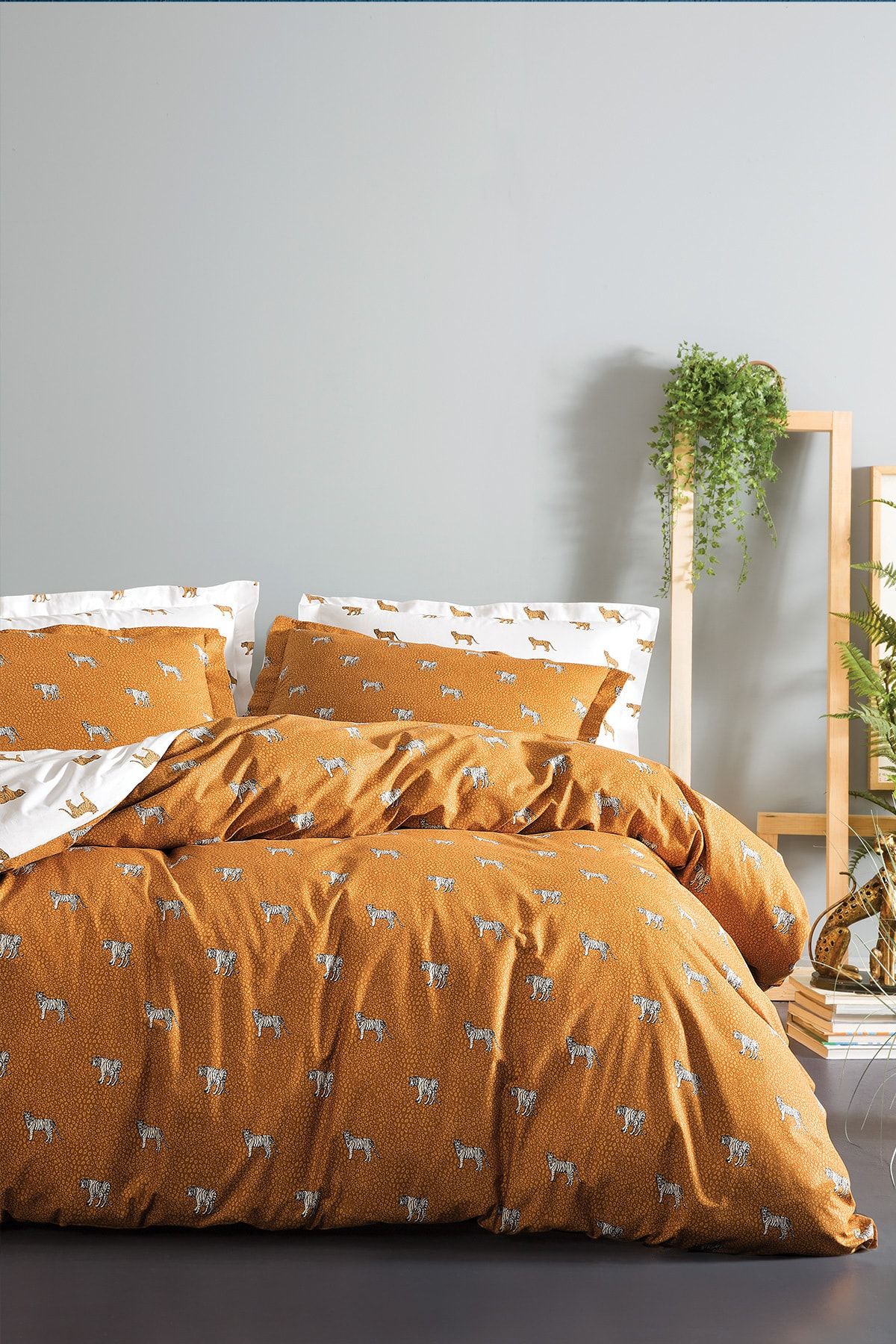 Yataş Bedding Solita Ranforce Çift Kişilik Nevresim Takımı - Safran