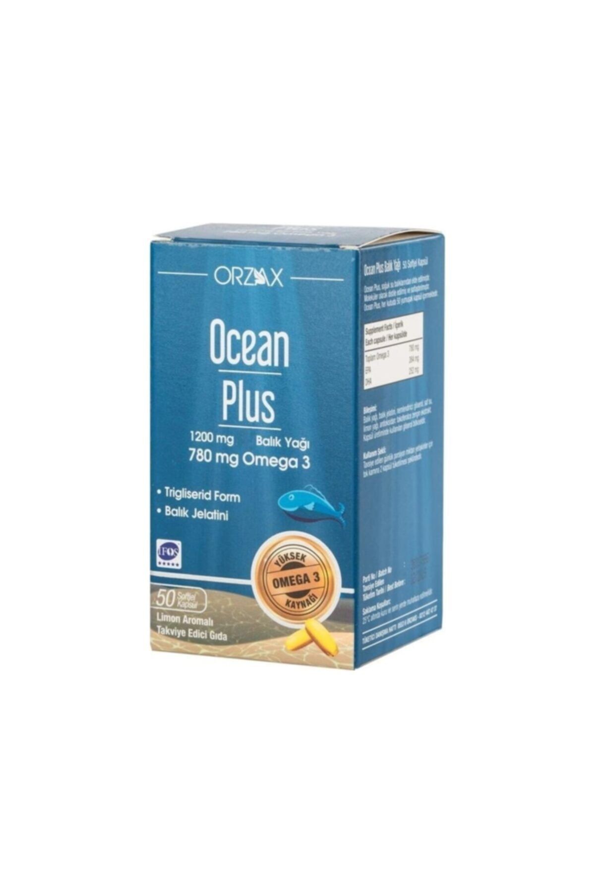 Ocean Orzax Plus Omega 3 1200 Mg 50 Kapsül