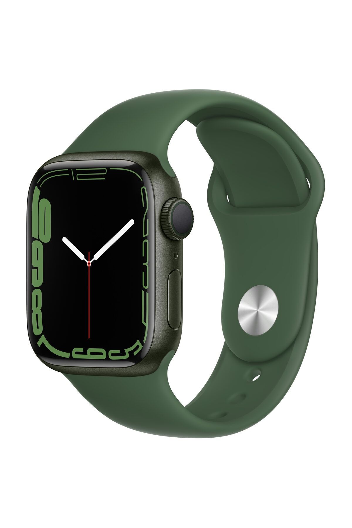Apple Watch Seri 7 GPS 41mm Yeşil Alüminyum Kasa ve Clover Spor Kordon - MKN03TU/A