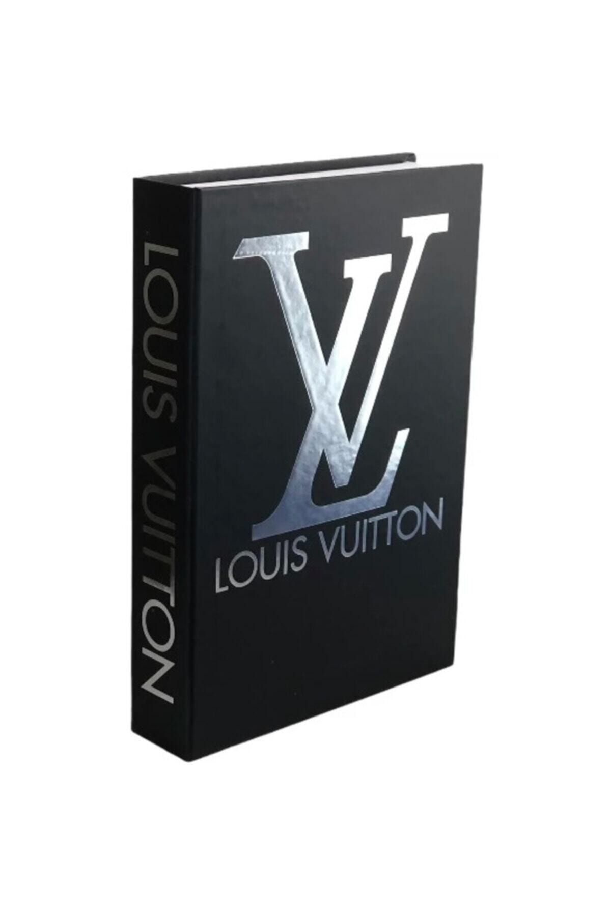 DE HOME Louis Vuitton Dekoratif Kitap Kutu-gümüş/siyah