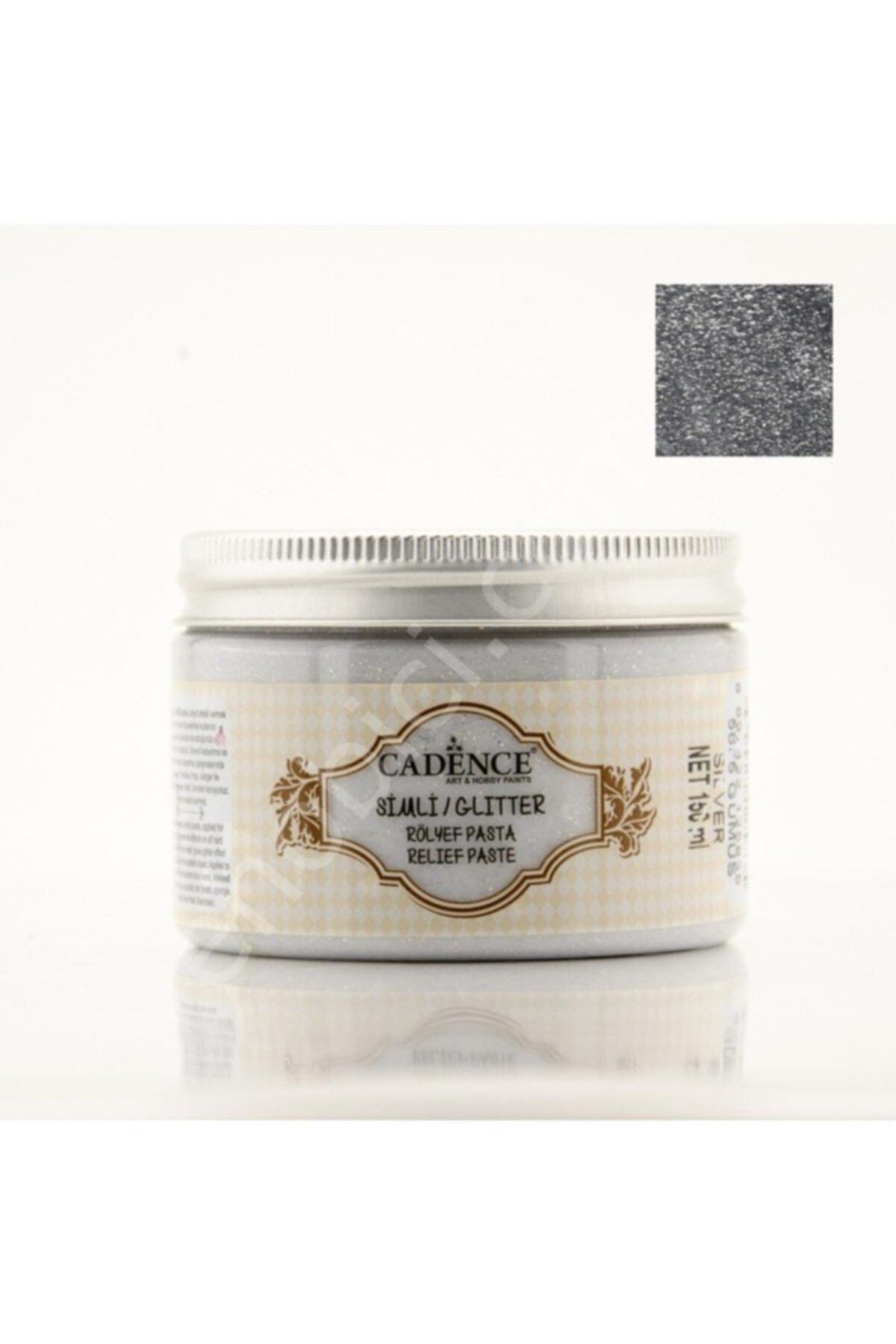 Cadence 5835 Gümüş - Simli Rölyef Pasta