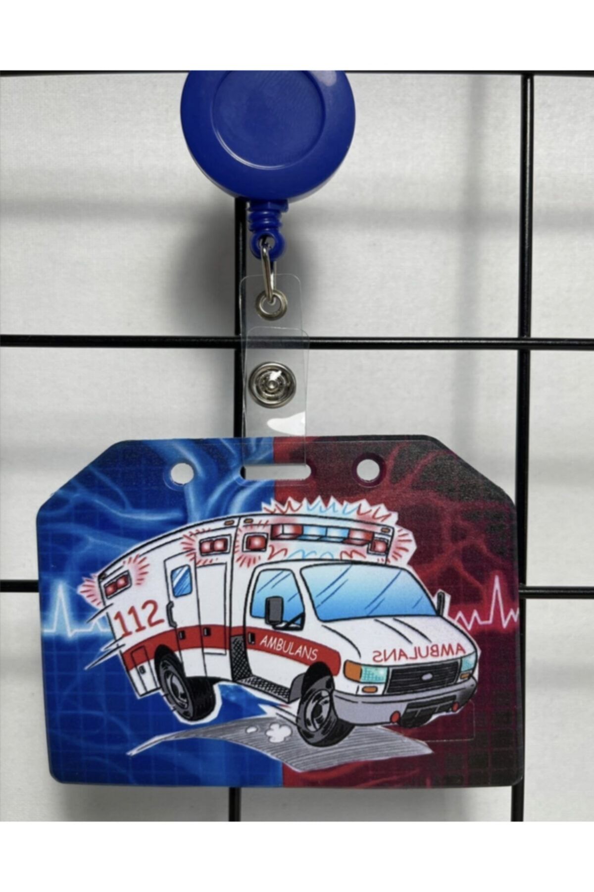 ESC Acil 112 Ambulans Yan Yaka Kart Kılıfı